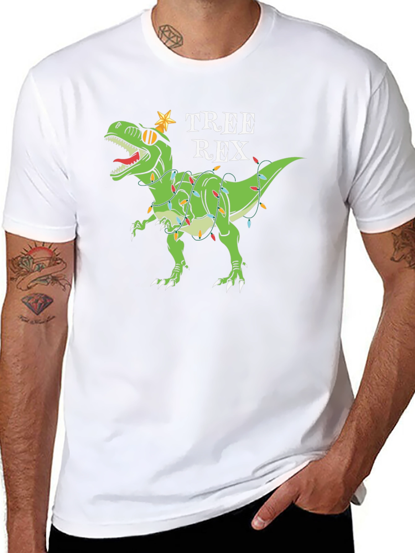 Tree Rex T-Shirt - Holiday Dinosaur Tee