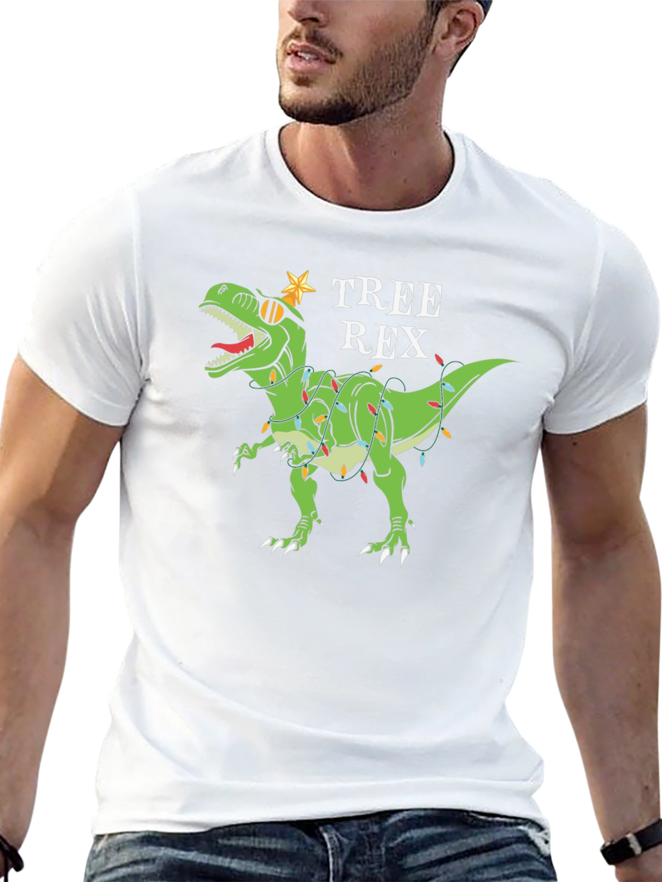 Tree Rex T-Shirt - Holiday Dinosaur Tee