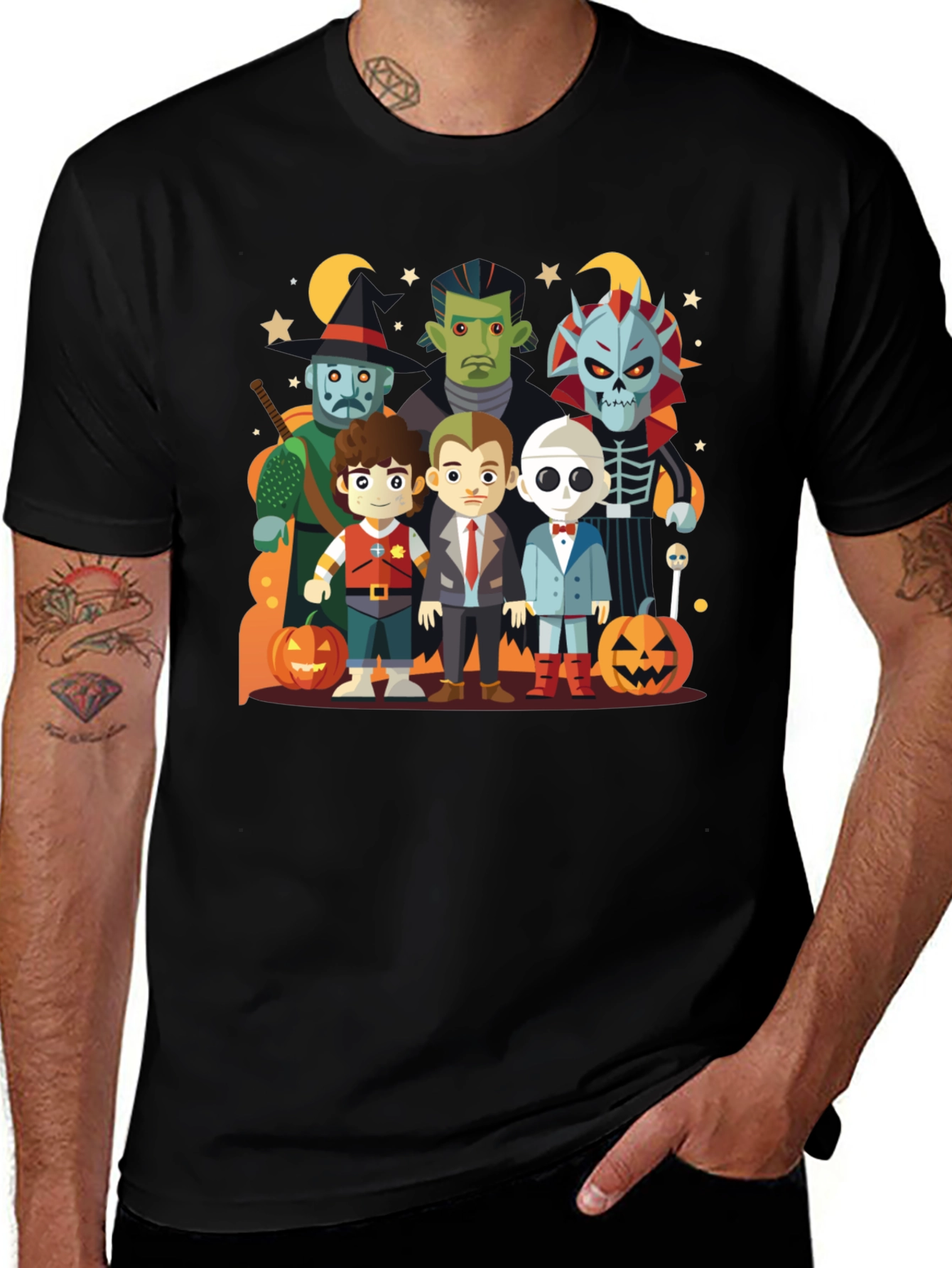 Halloween Cartoon Character T-Shirt