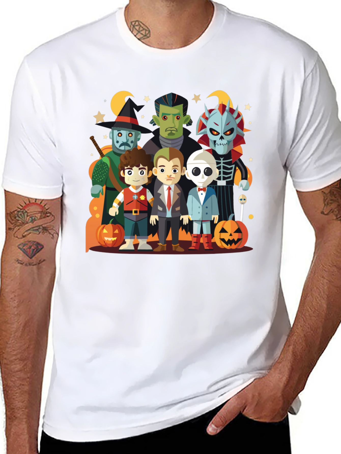 Halloween Cartoon Character T-Shirt