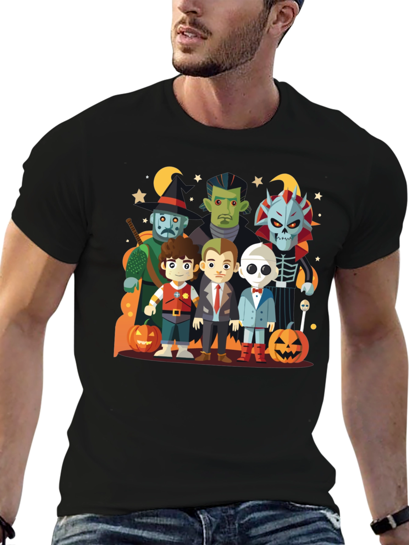Halloween Cartoon Character T-Shirt
