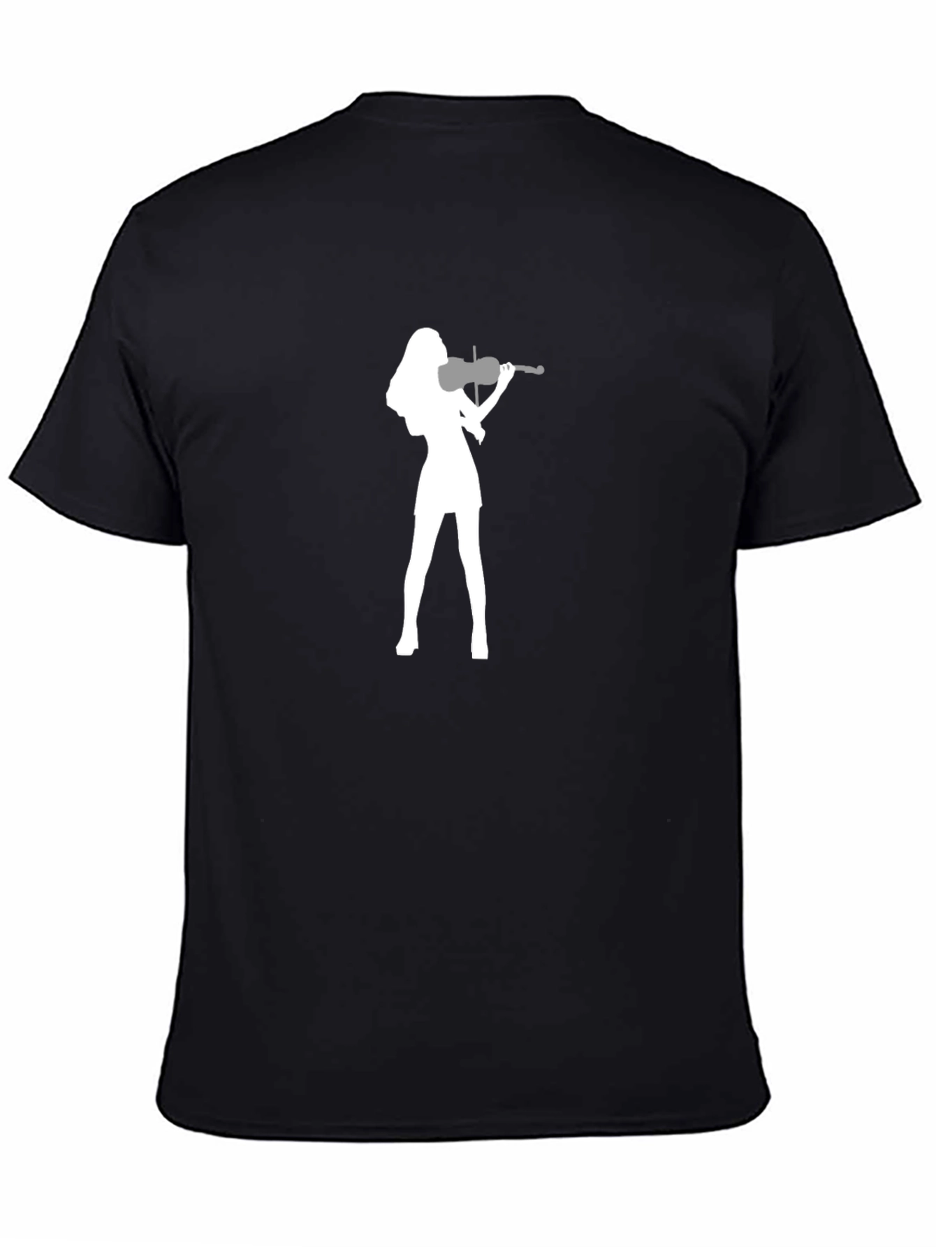 Violin Player Graphic Black T-Shirt
