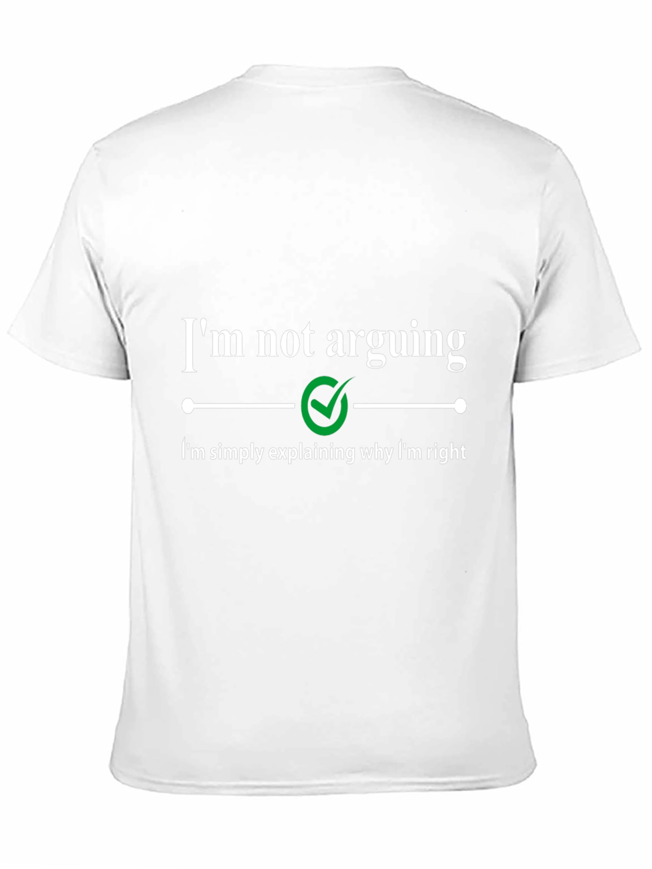 Funny Sarcastic Im Not Arguing Graphic Tee