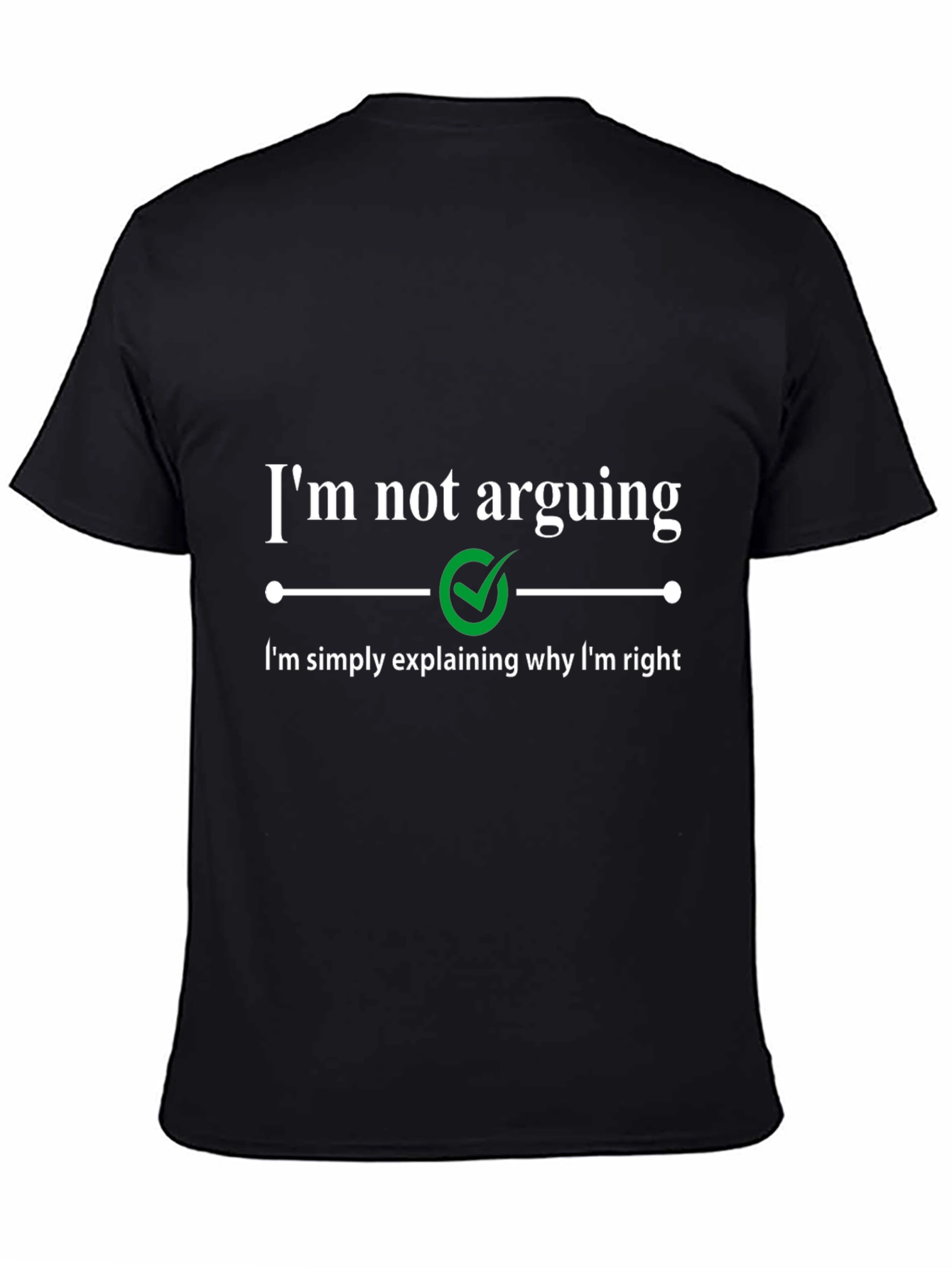 Funny Sarcastic Im Not Arguing Graphic Tee