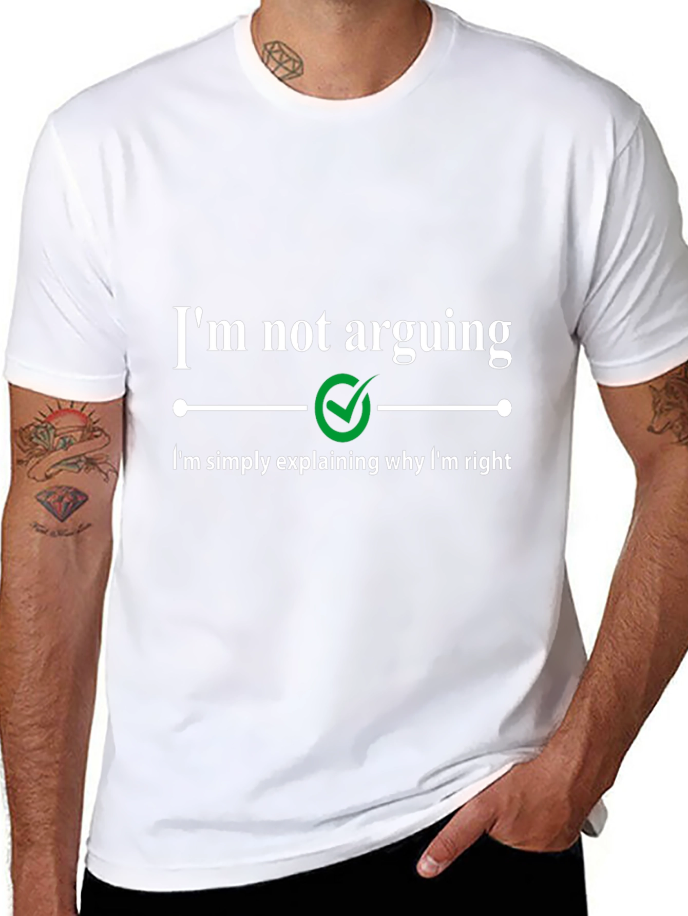 Funny Sarcastic Im Not Arguing Graphic Tee