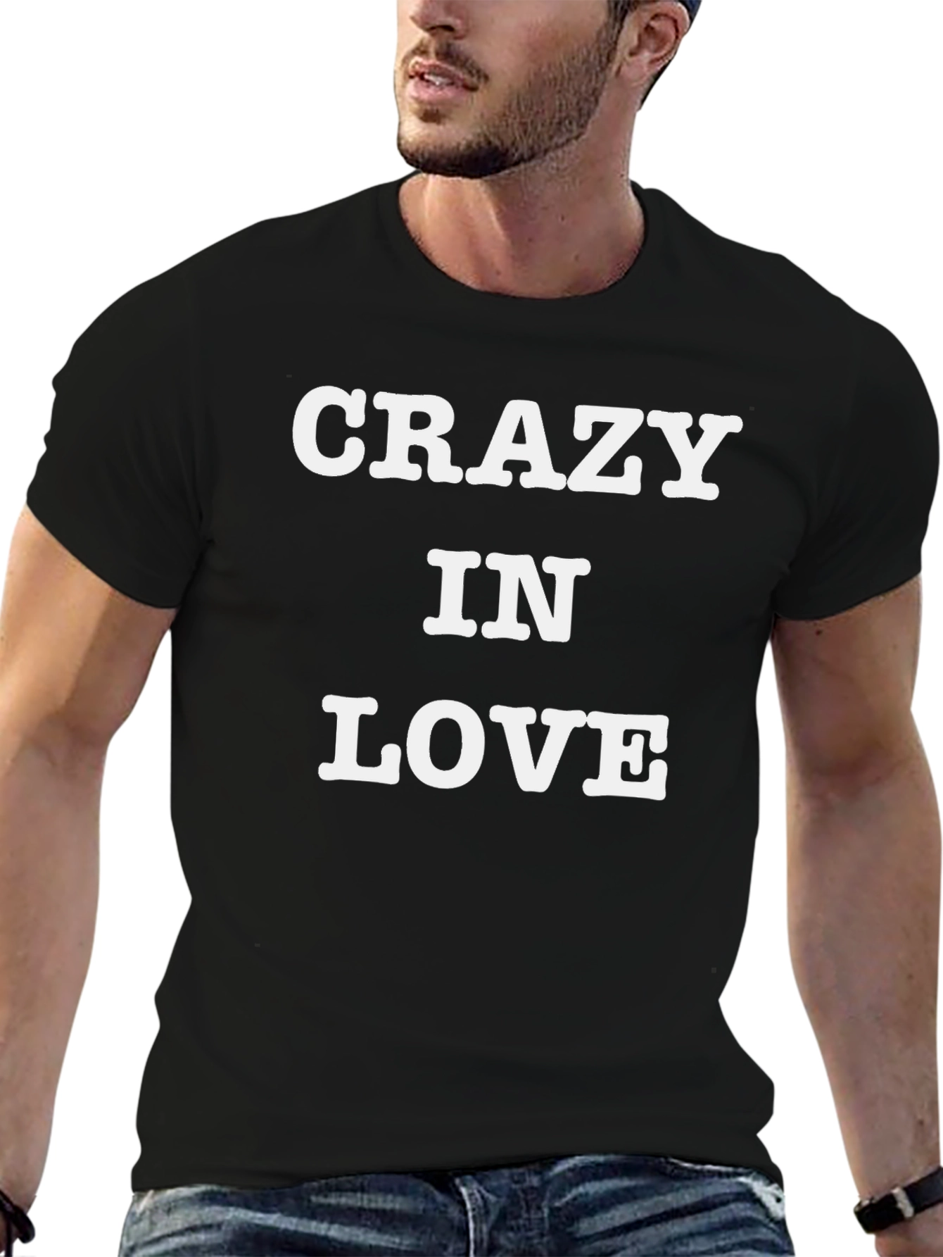 Crazy In Love Black Graphic Tee Shirt