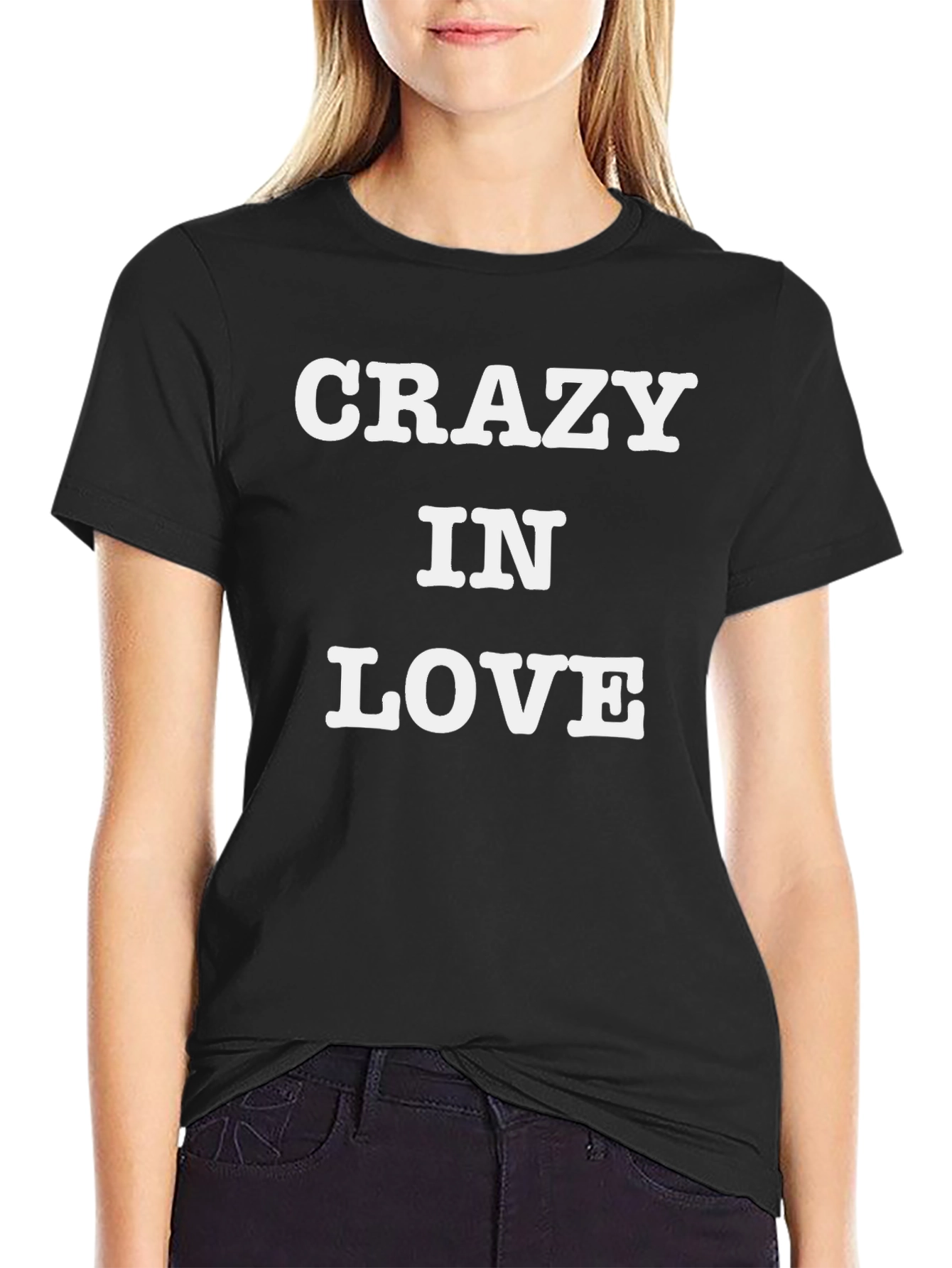 Crazy In Love Black Graphic Tee Shirt