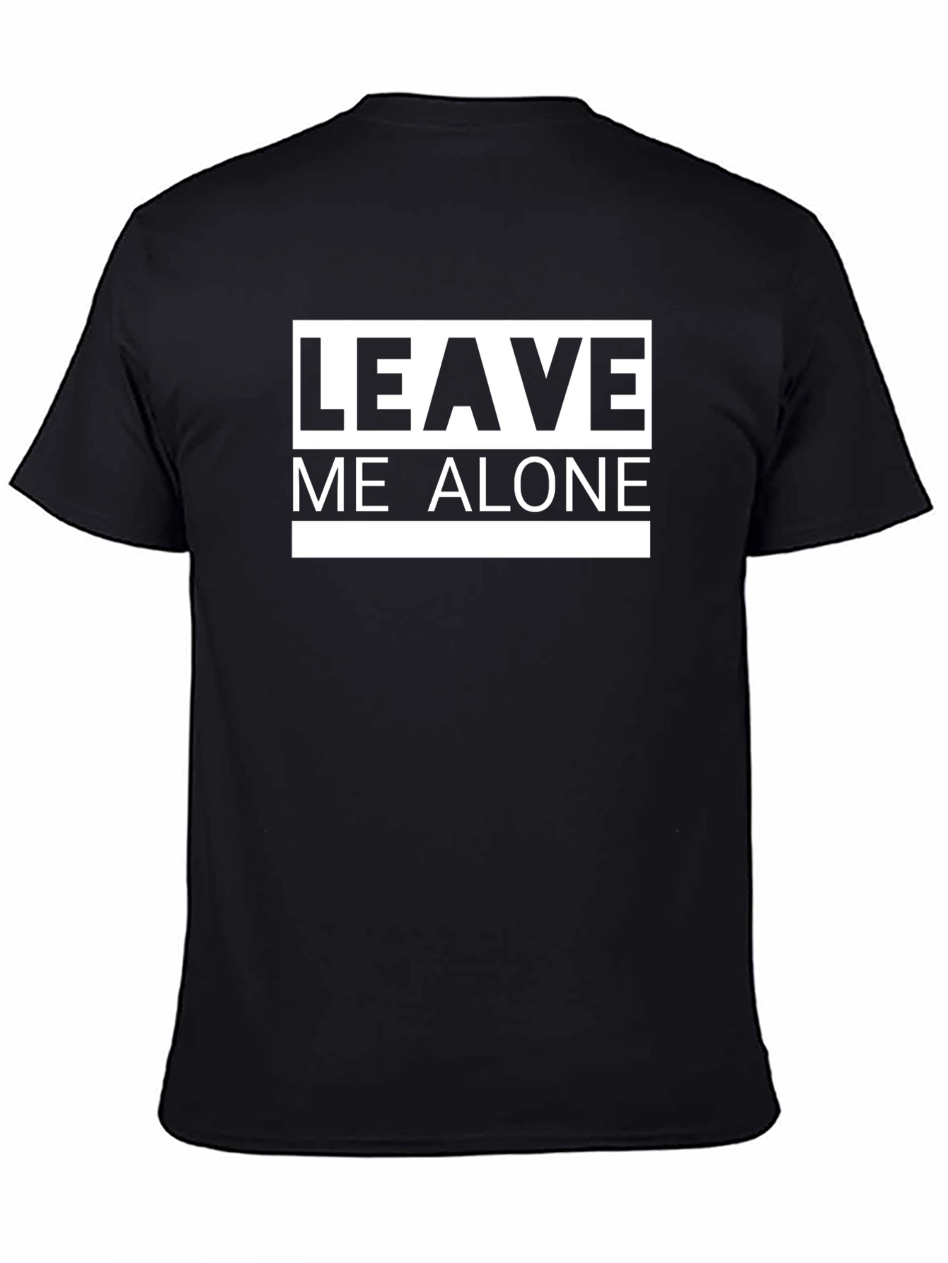 Leave Me Alone Black T-Shirt - Bold Graphic Tee
