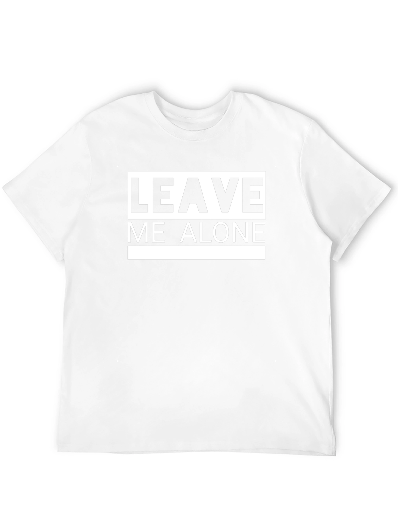Leave Me Alone Black T-Shirt - Bold Graphic Tee