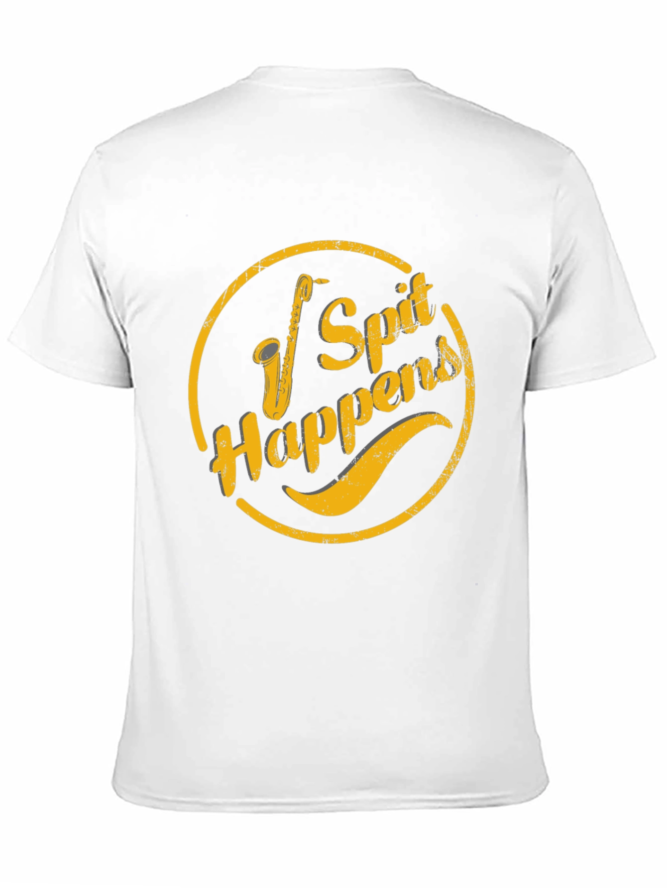 Spit Happens Graphic Tee - Black Cotton Casual Shirt