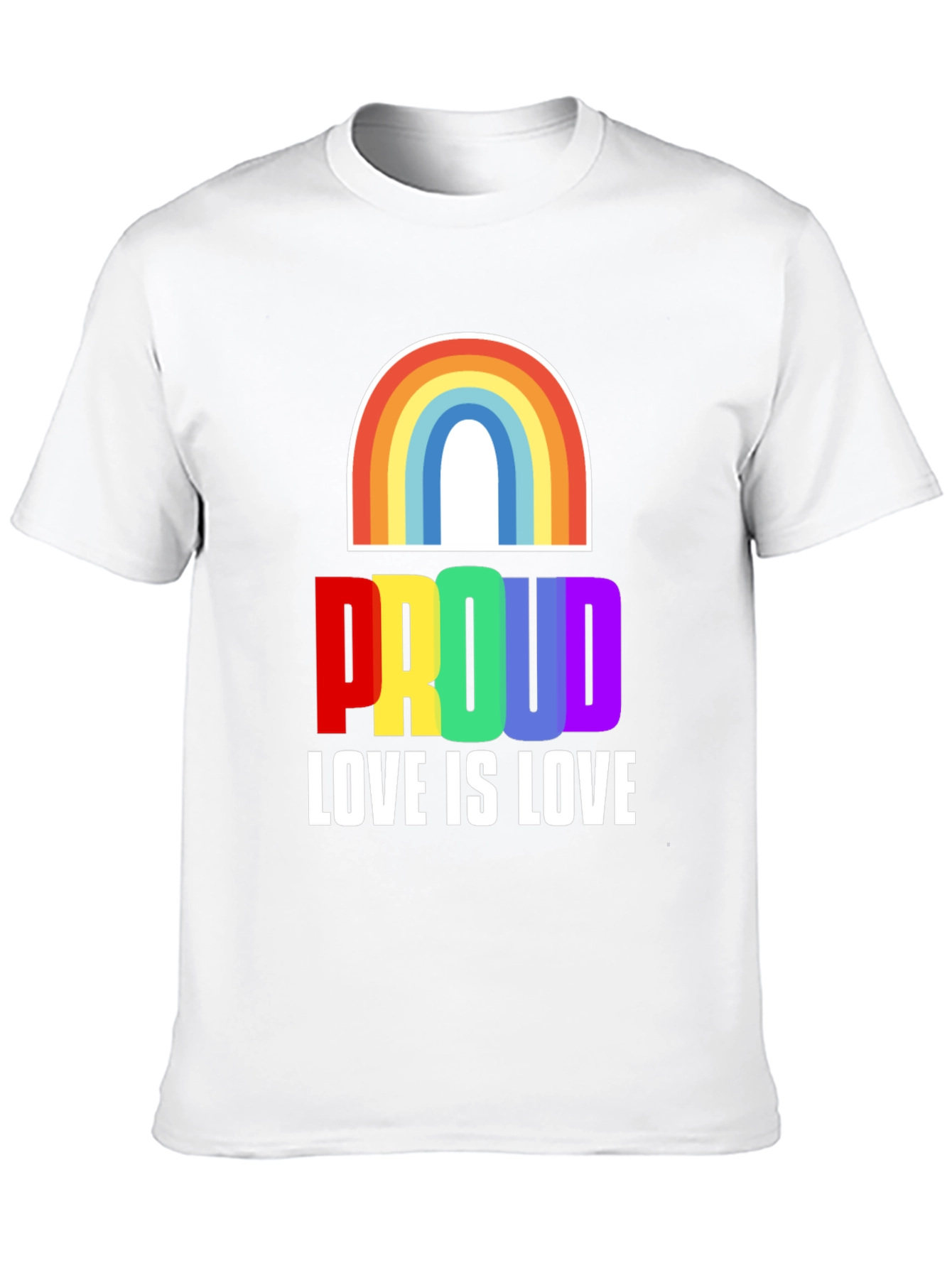 Rainbow Proud Love is Love T-Shirt