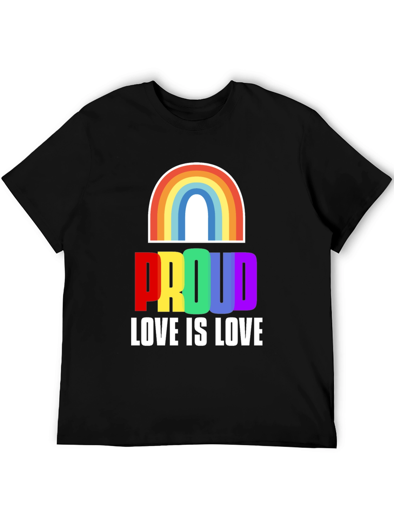 Rainbow Proud Love is Love T-Shirt