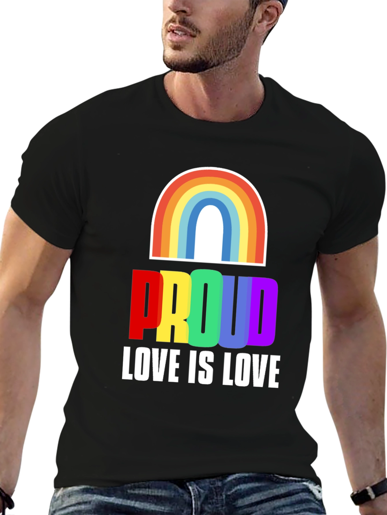 Rainbow Proud Love is Love T-Shirt