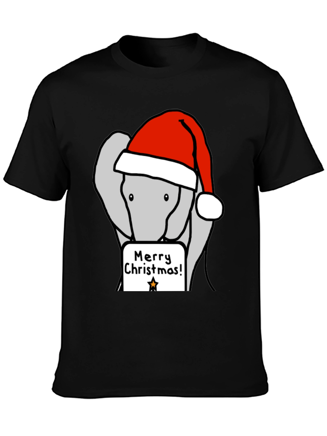 Merry Christmas Elephant Tee
