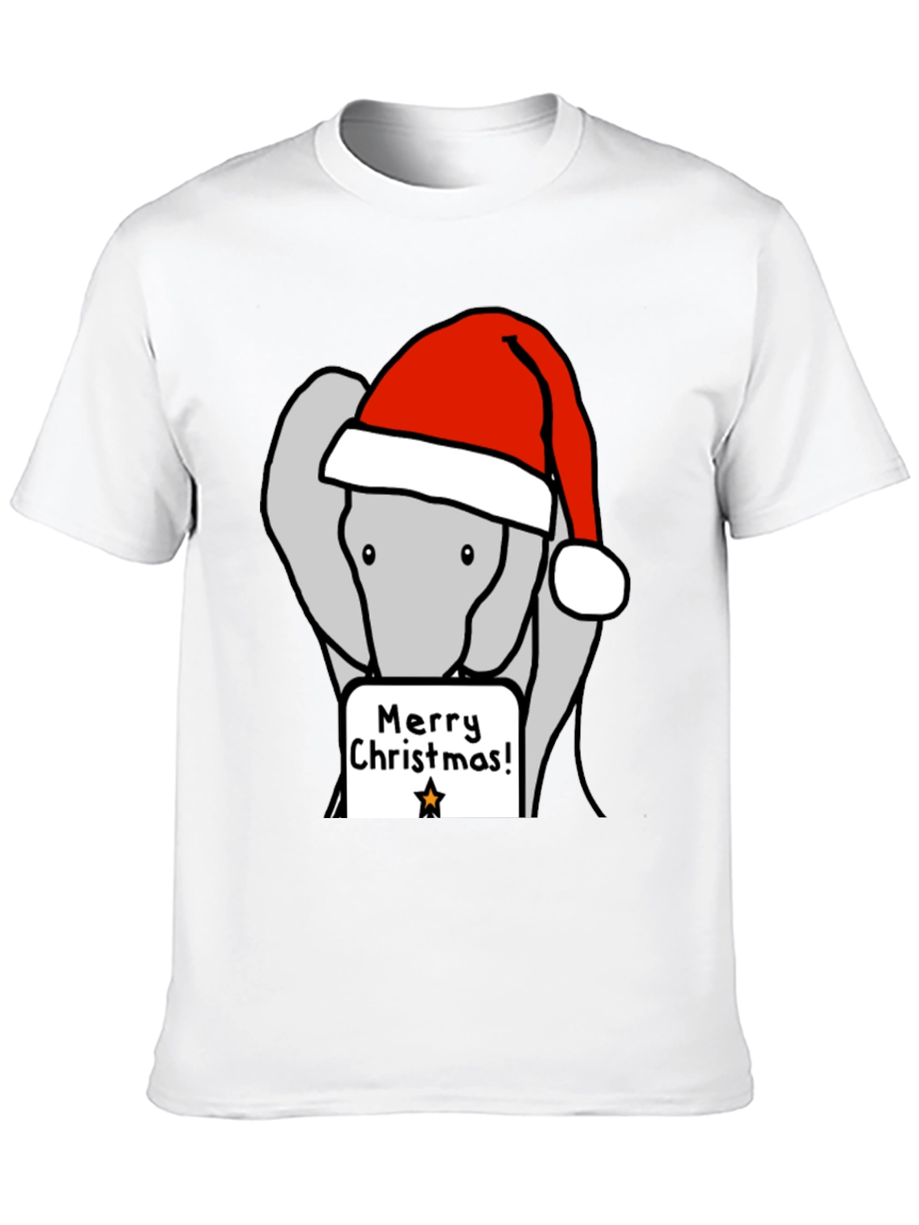 Merry Christmas Elephant Tee