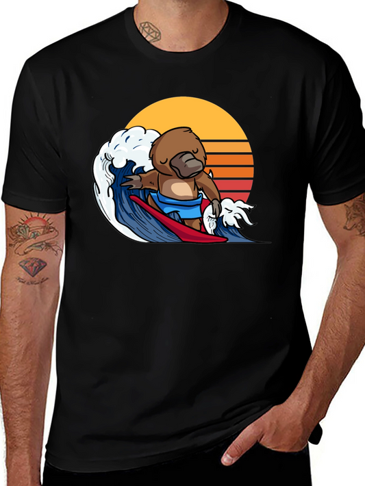 Surfing Platypus Graphic Tee