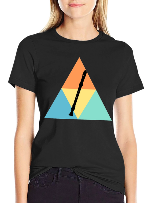 Triangle Recorder T-Shirt - Music Lover Tee