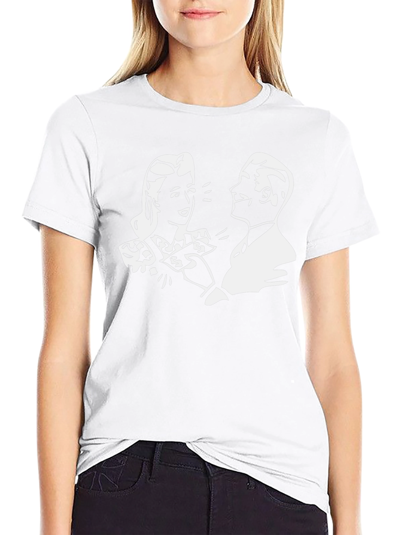 Retro Cartoon Graphic Black T-Shirt