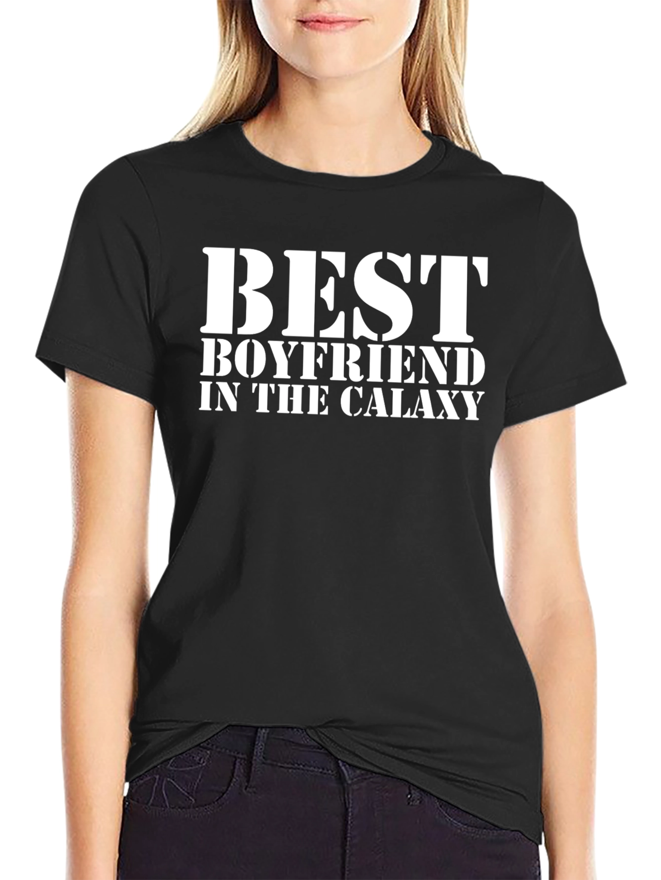 Best Boyfriend in the Galaxy - Black T-Shirt
