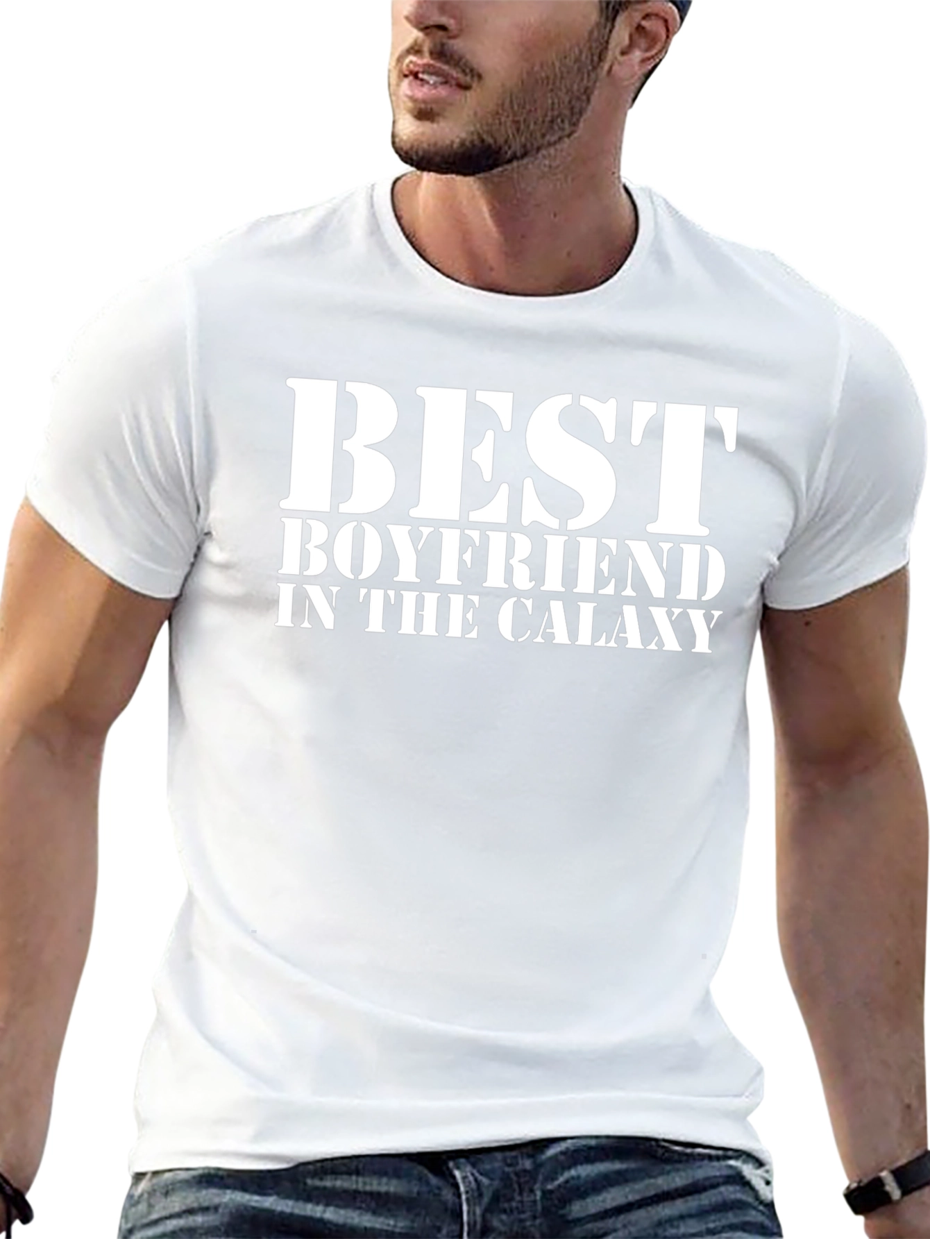 Best Boyfriend in the Galaxy - Black T-Shirt