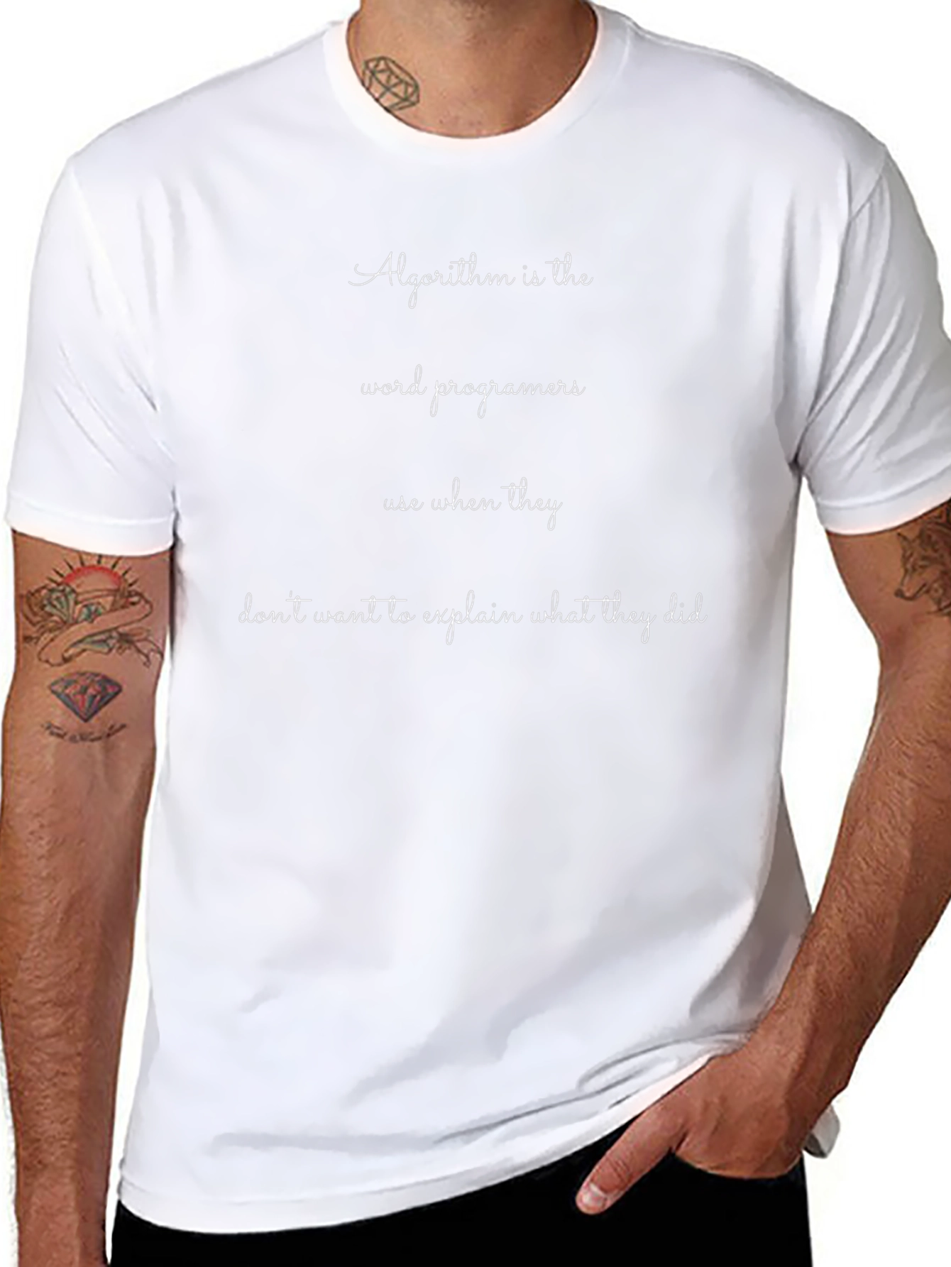 Algorithm Definition Black T-Shirt