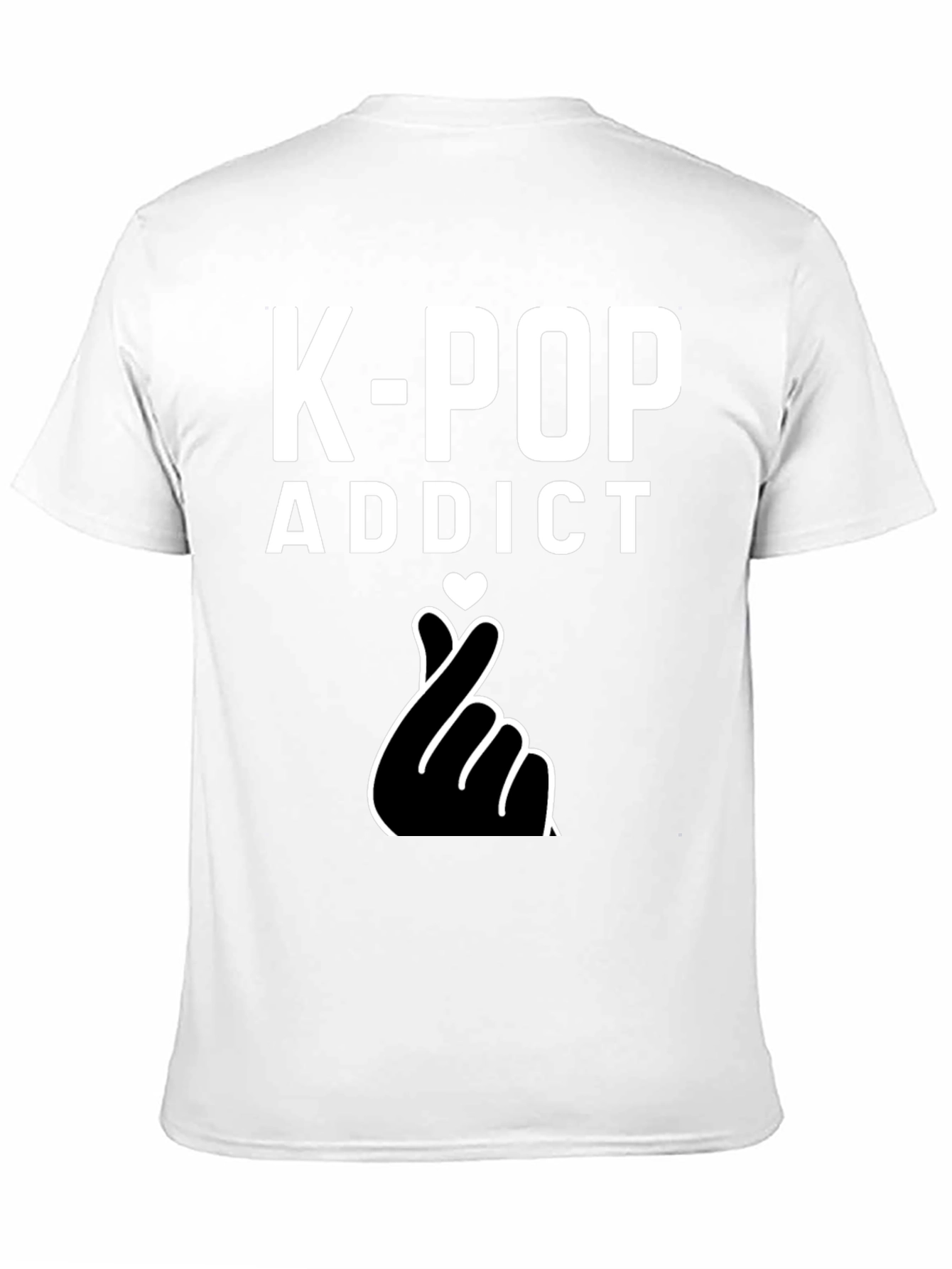 K-Pop Addict Graphic Tee - Black