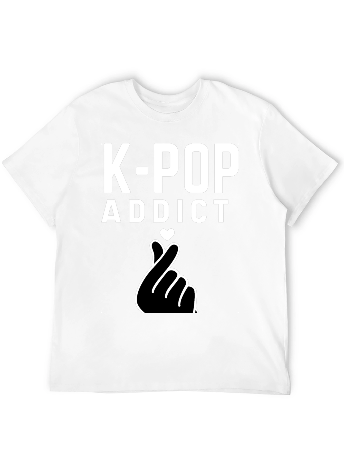 K-Pop Addict Graphic Tee - Black