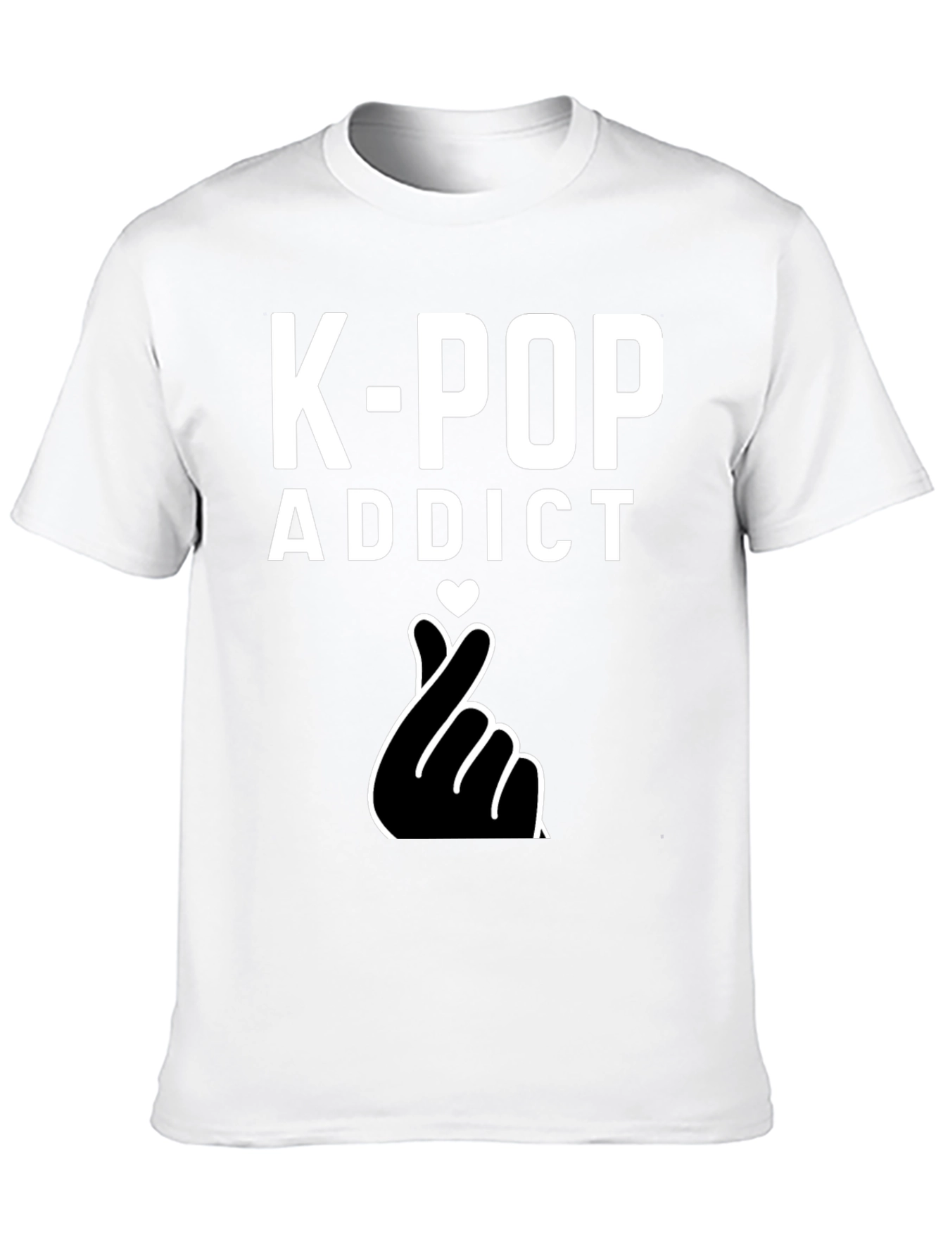 K-Pop Addict Graphic Tee - Black