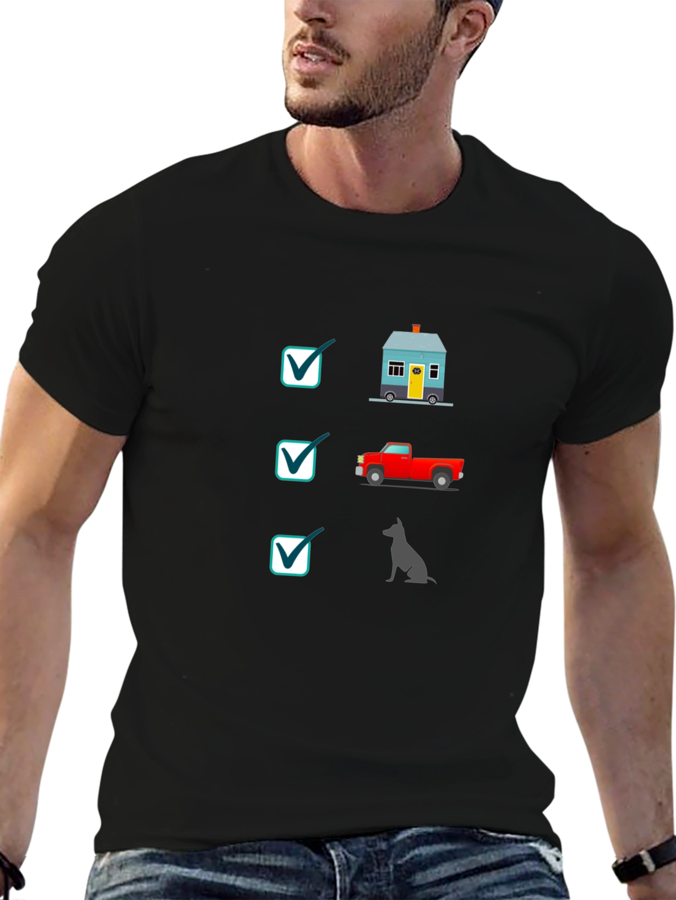 House Truck Dog T-Shirt