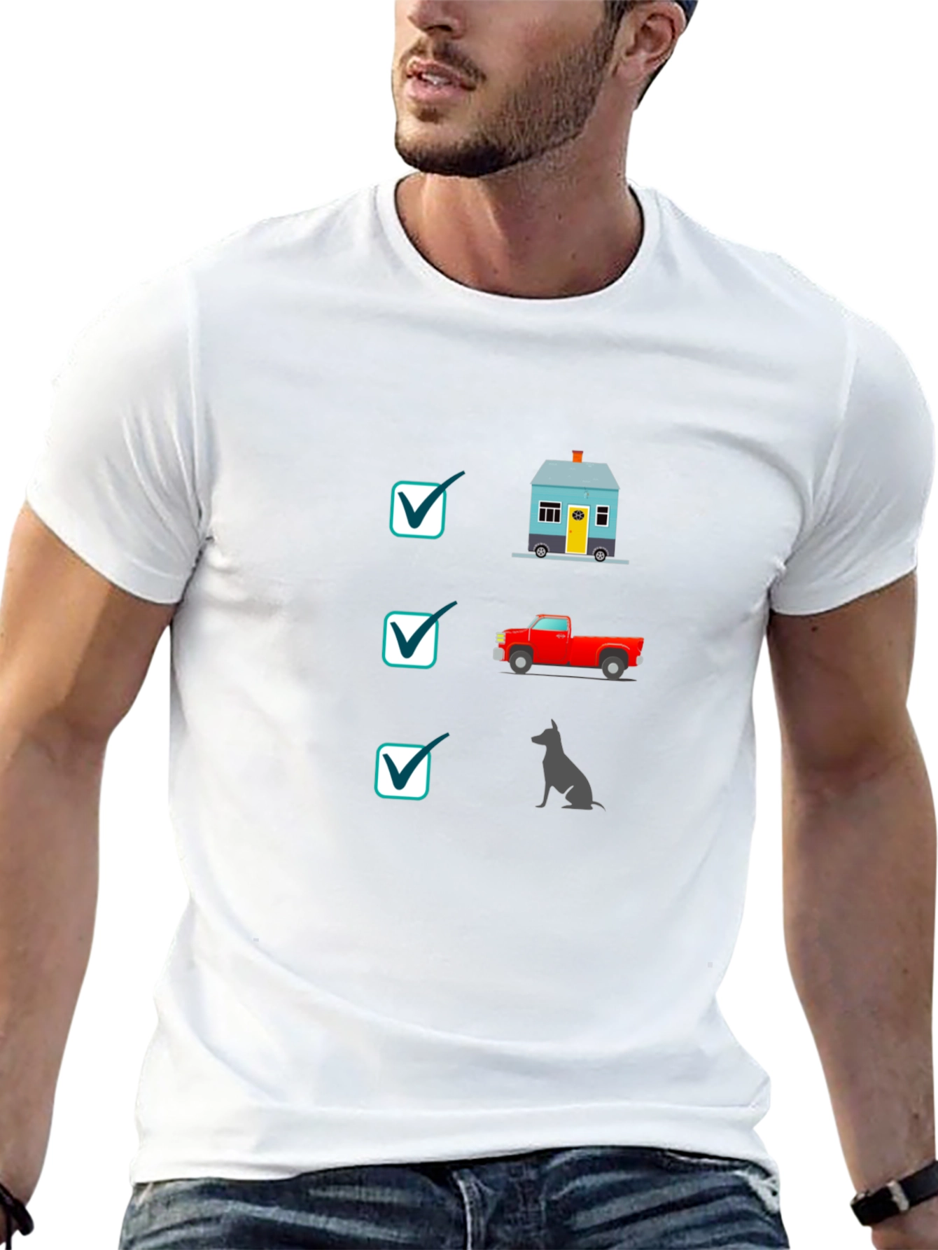 House Truck Dog T-Shirt