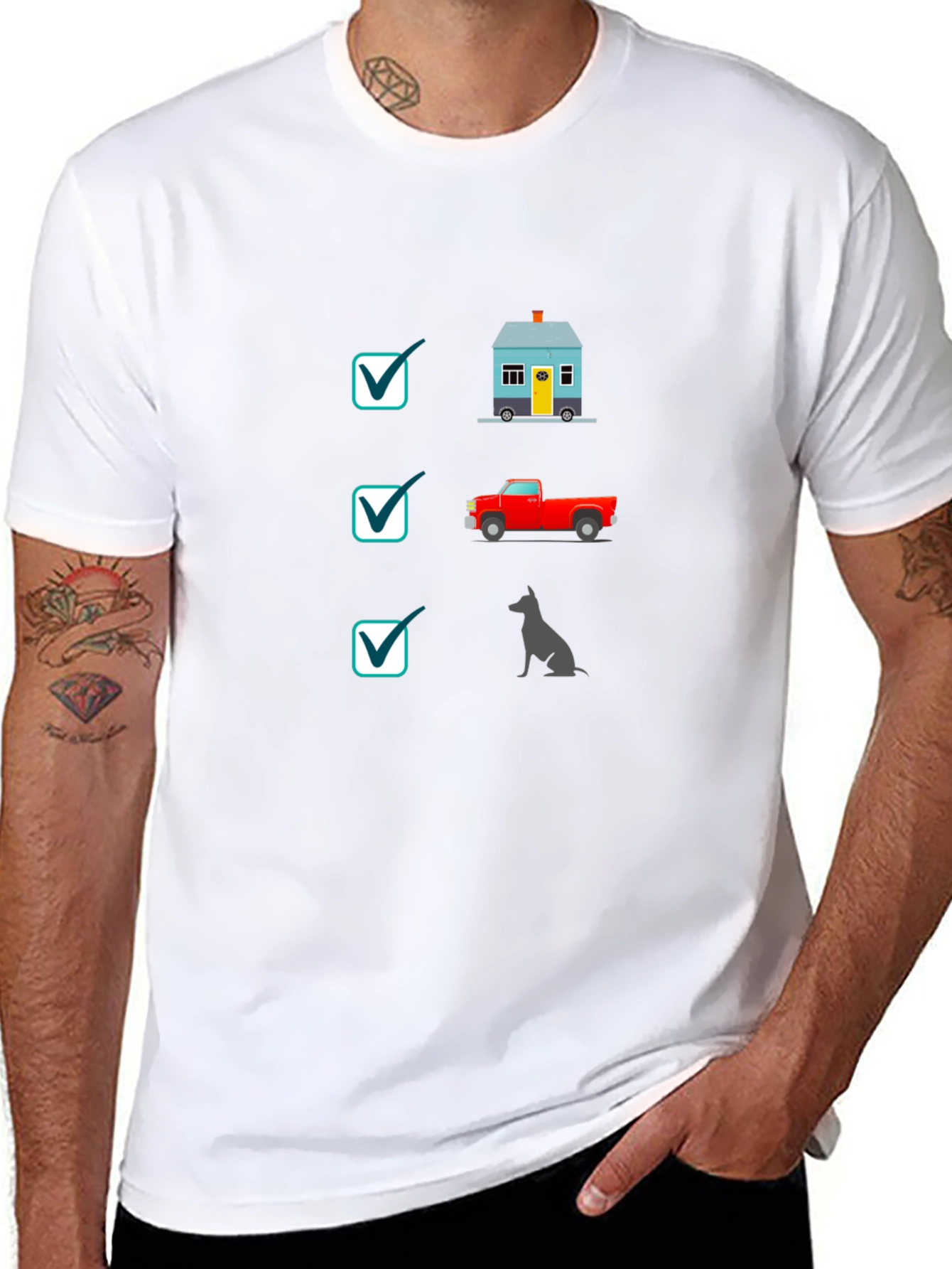 House Truck Dog T-Shirt