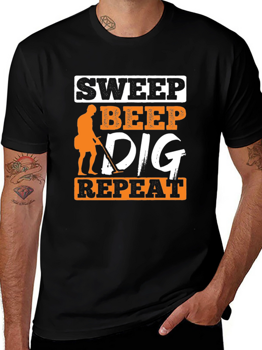 Sweep Beep Dig Repeat Black T-Shirt