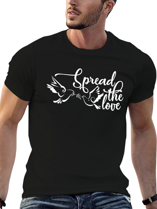Spread Love T-Shirt - Dove Graphic Tee
