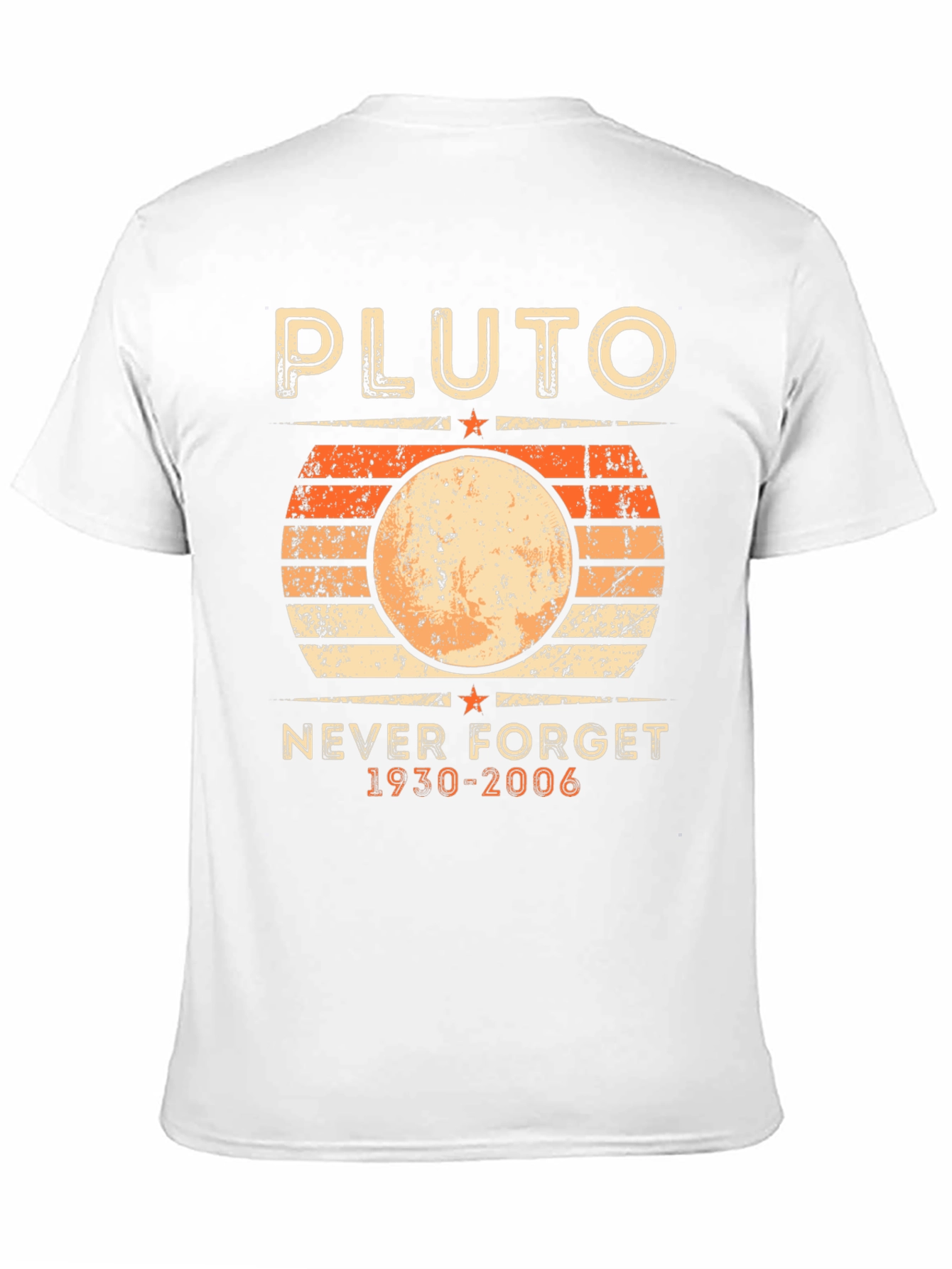 Pluto Never Forget T-Shirt - Retro Planet Design