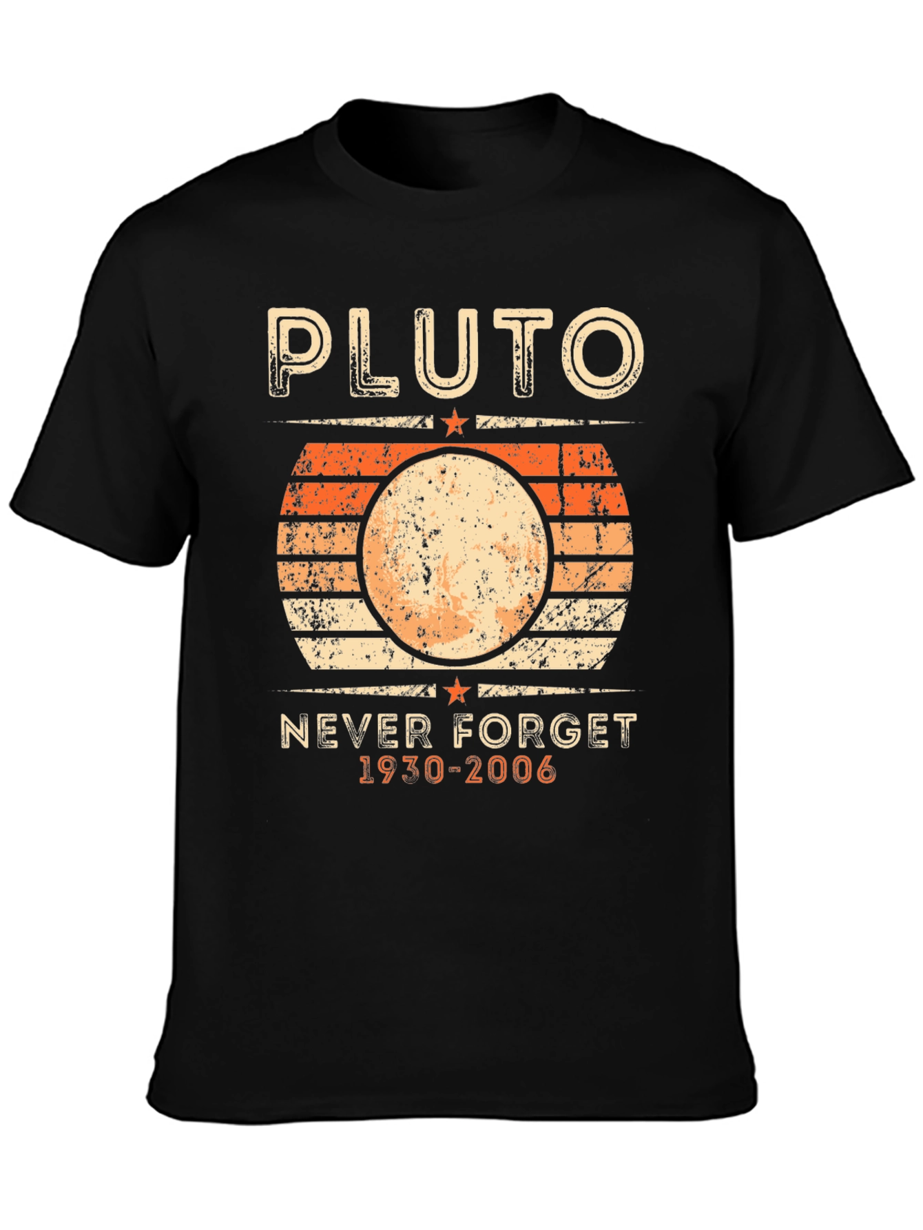 Pluto Never Forget T-Shirt - Retro Planet Design