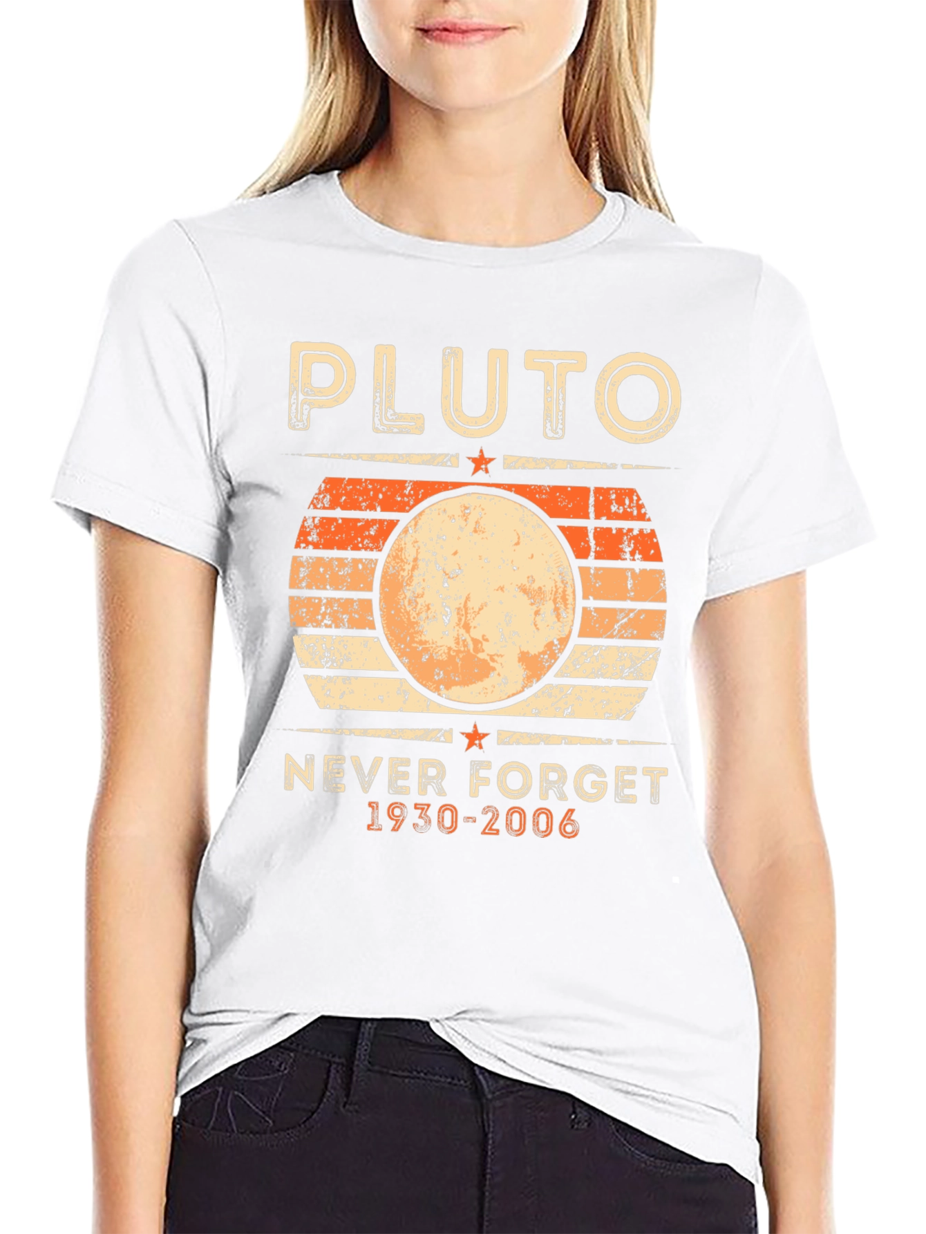 Pluto Never Forget T-Shirt - Retro Planet Design
