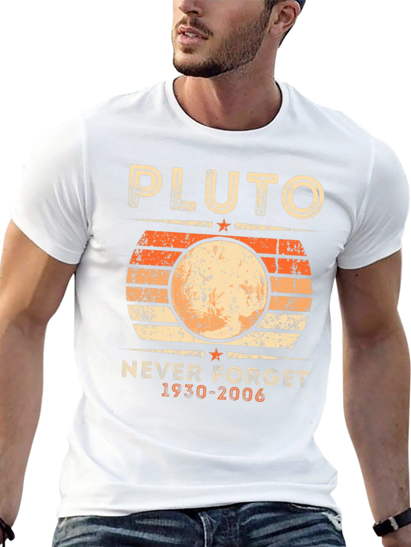Pluto Never Forget T-Shirt - Retro Planet Design