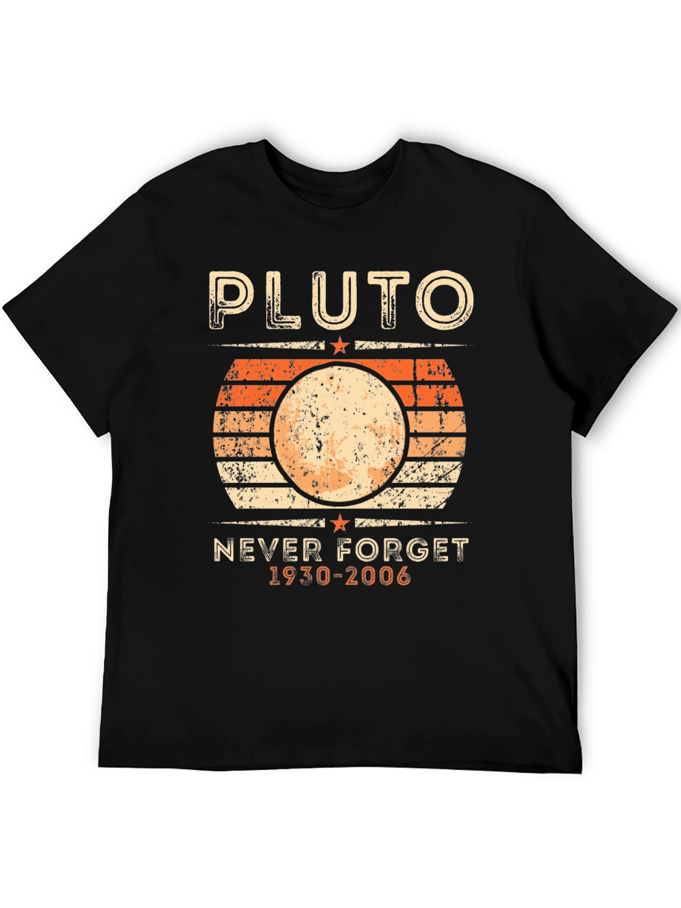 Pluto Never Forget T-Shirt - Retro Planet Design