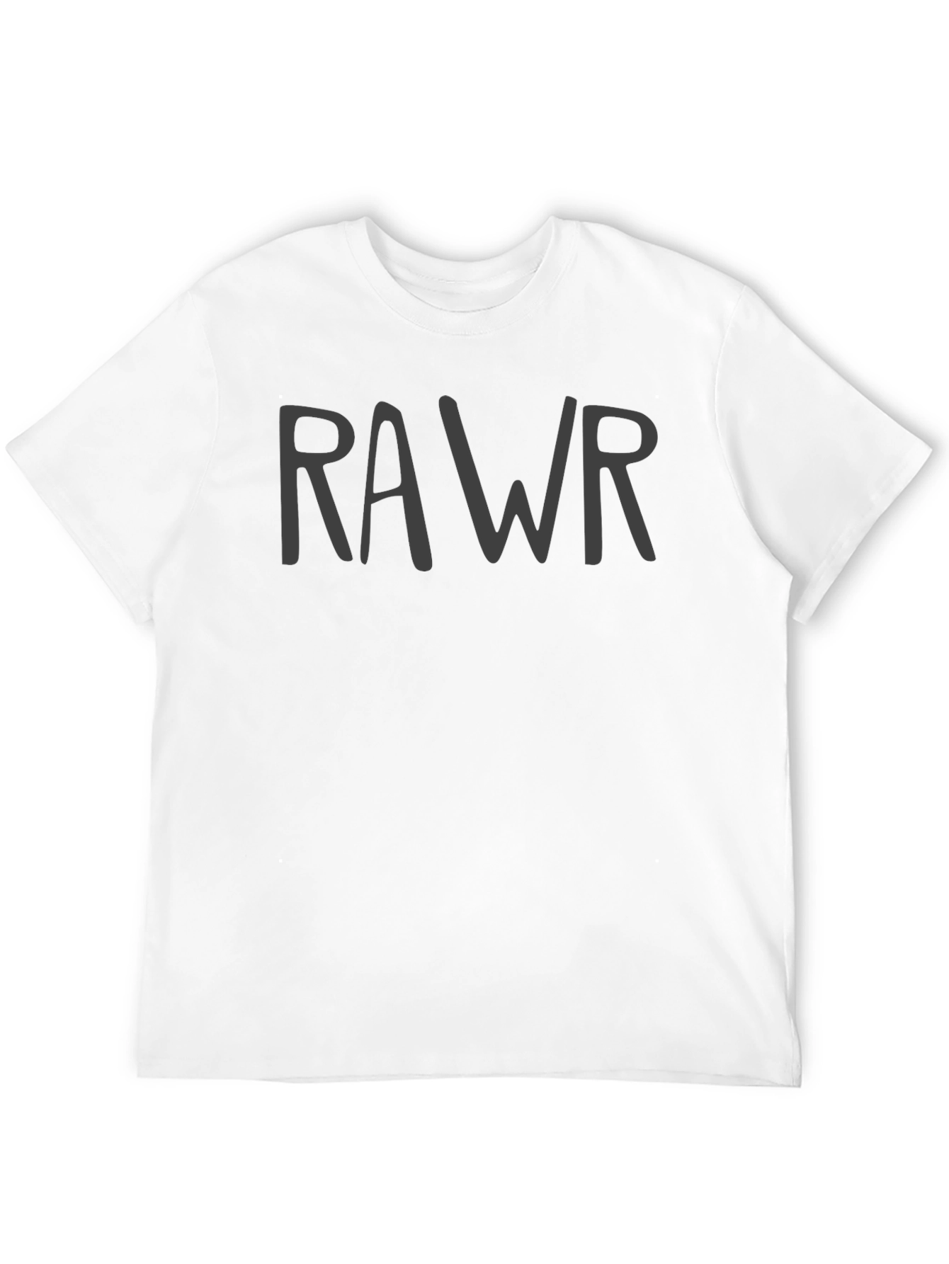 RAWR Graphic Tee - Stylish Black Cotton T-Shirt