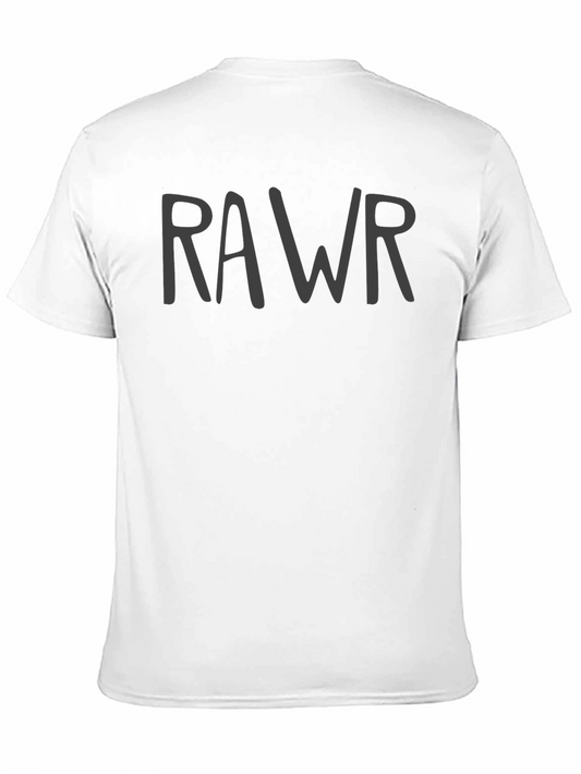 RAWR Graphic Tee - Stylish Black Cotton T-Shirt
