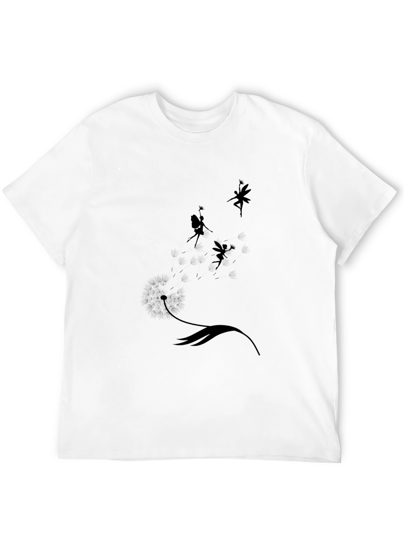 Black Fairy Dandelion T-Shirt