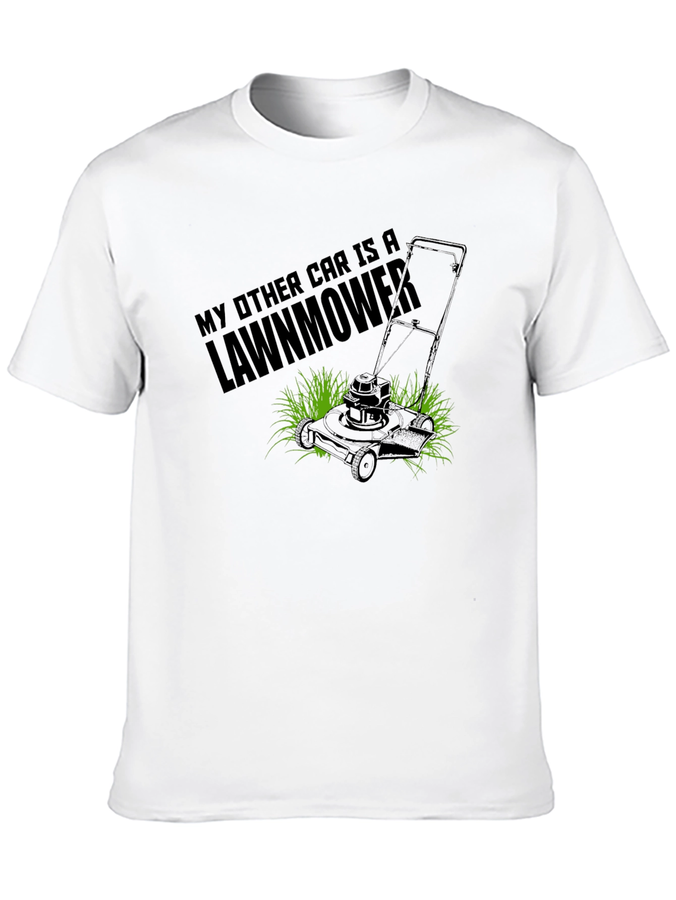 My Other Car is a Lawnmower Black T-Shirt