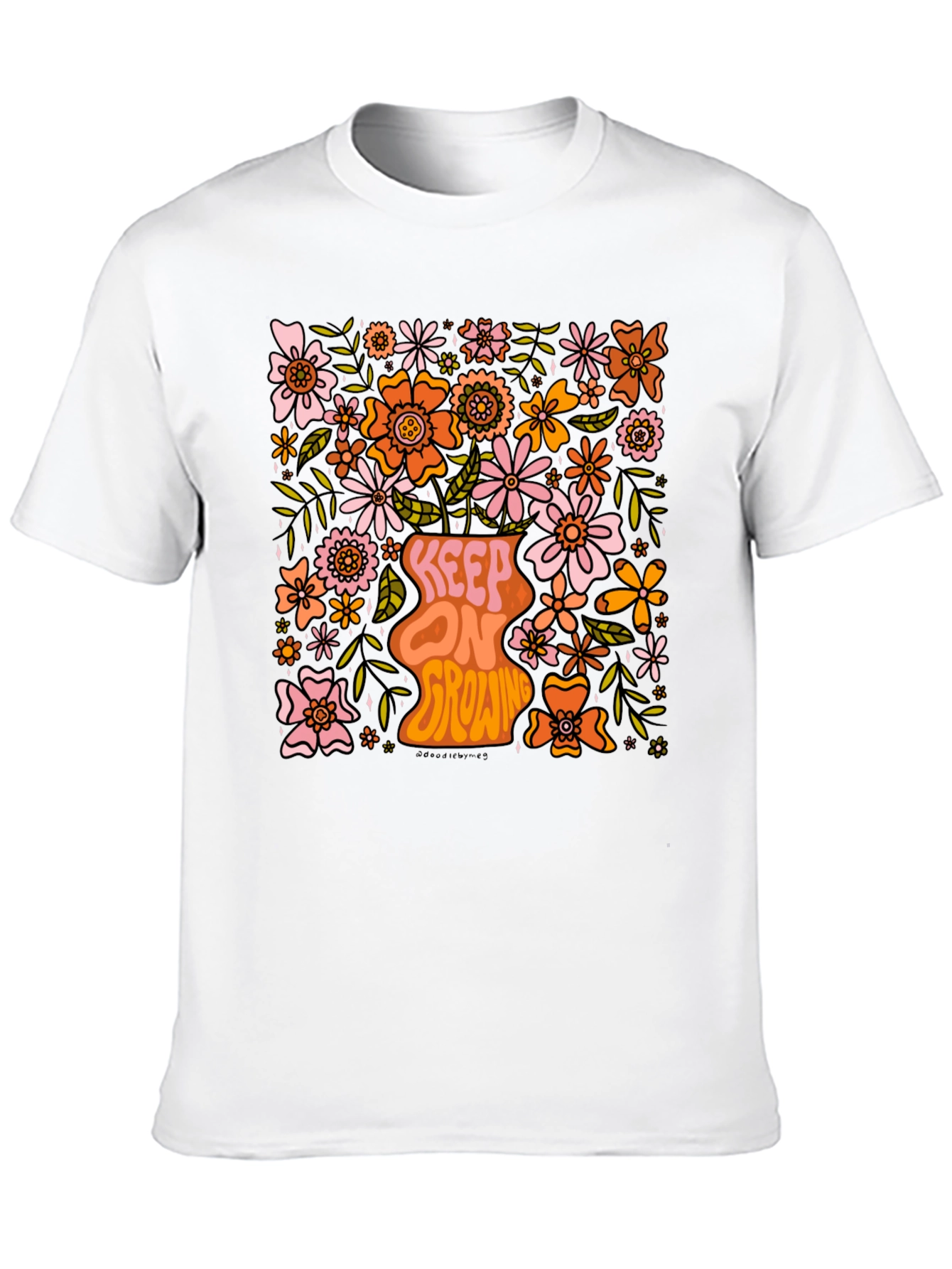 Floral Keep On Growing Graphic Tee