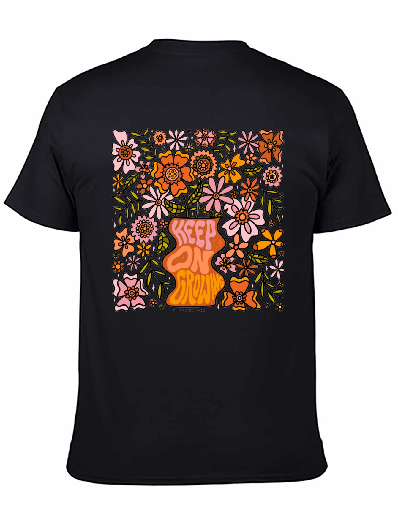 Floral Keep On Growing Graphic Tee