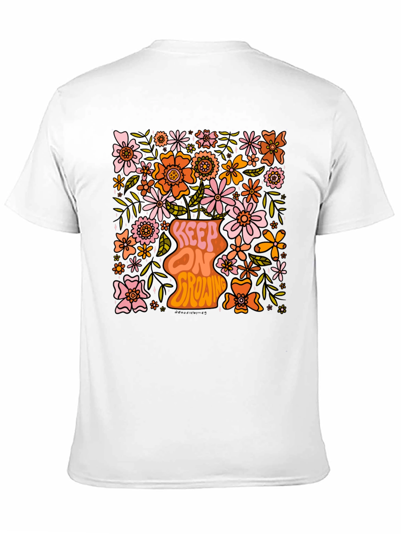 Floral Keep On Growing Graphic Tee