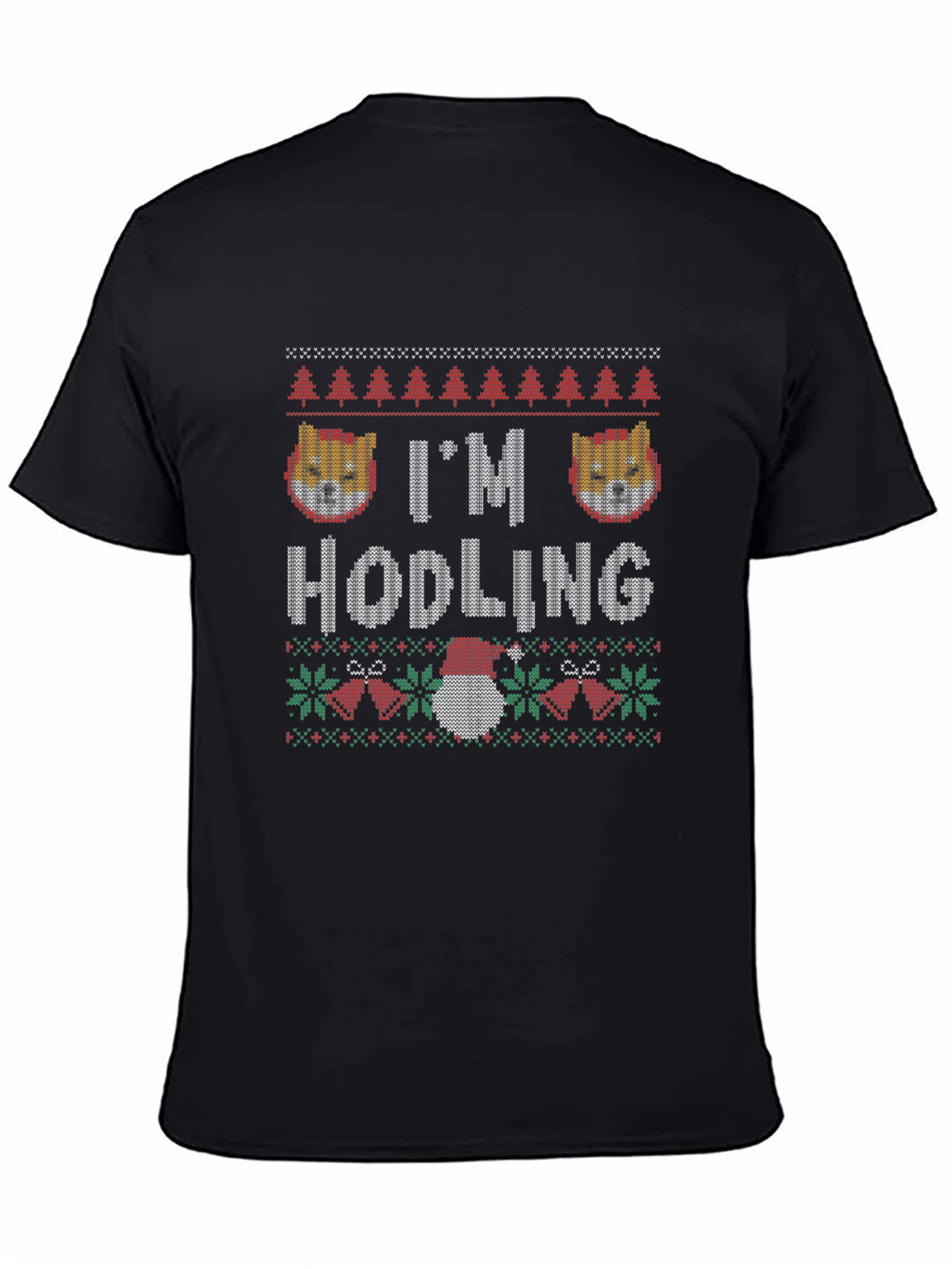 Im Hodling Shiba Holiday Crew Neck T-Shirt