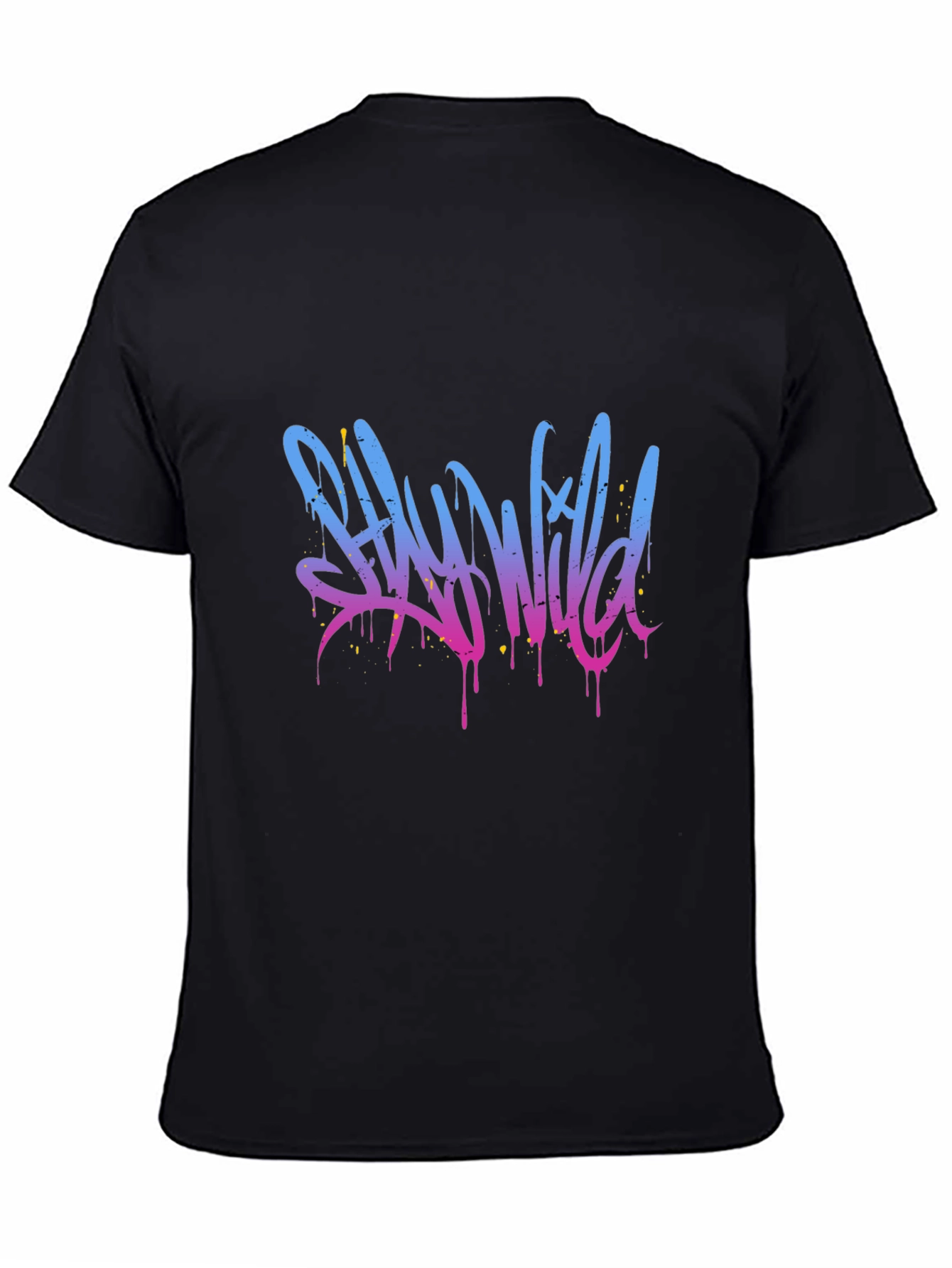Stay Wild Graphic T-Shirt - Black