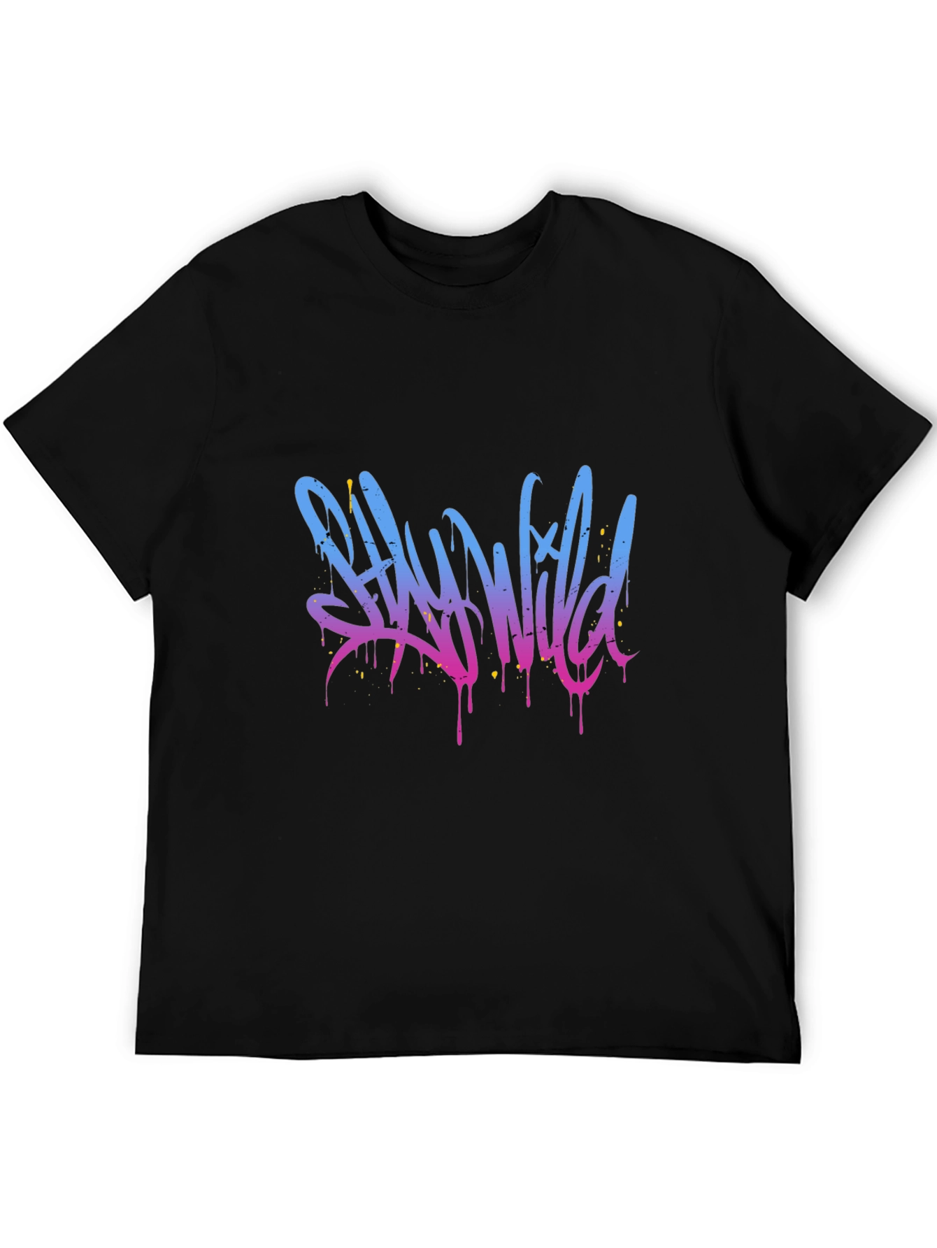 Stay Wild Graphic T-Shirt - Black