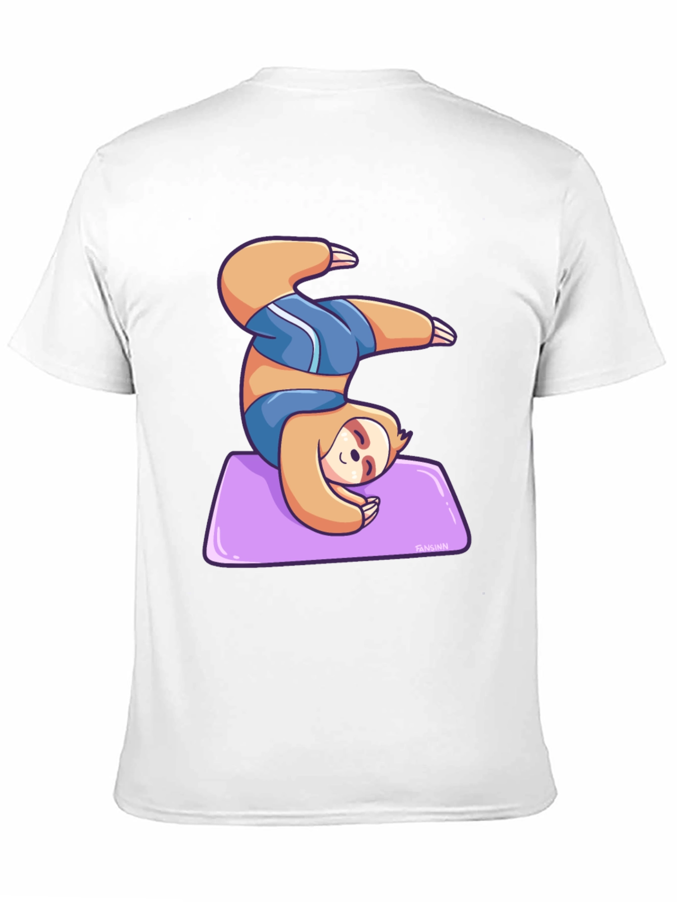 Yoga Sloth Graphic Tee - Relaxed Fit