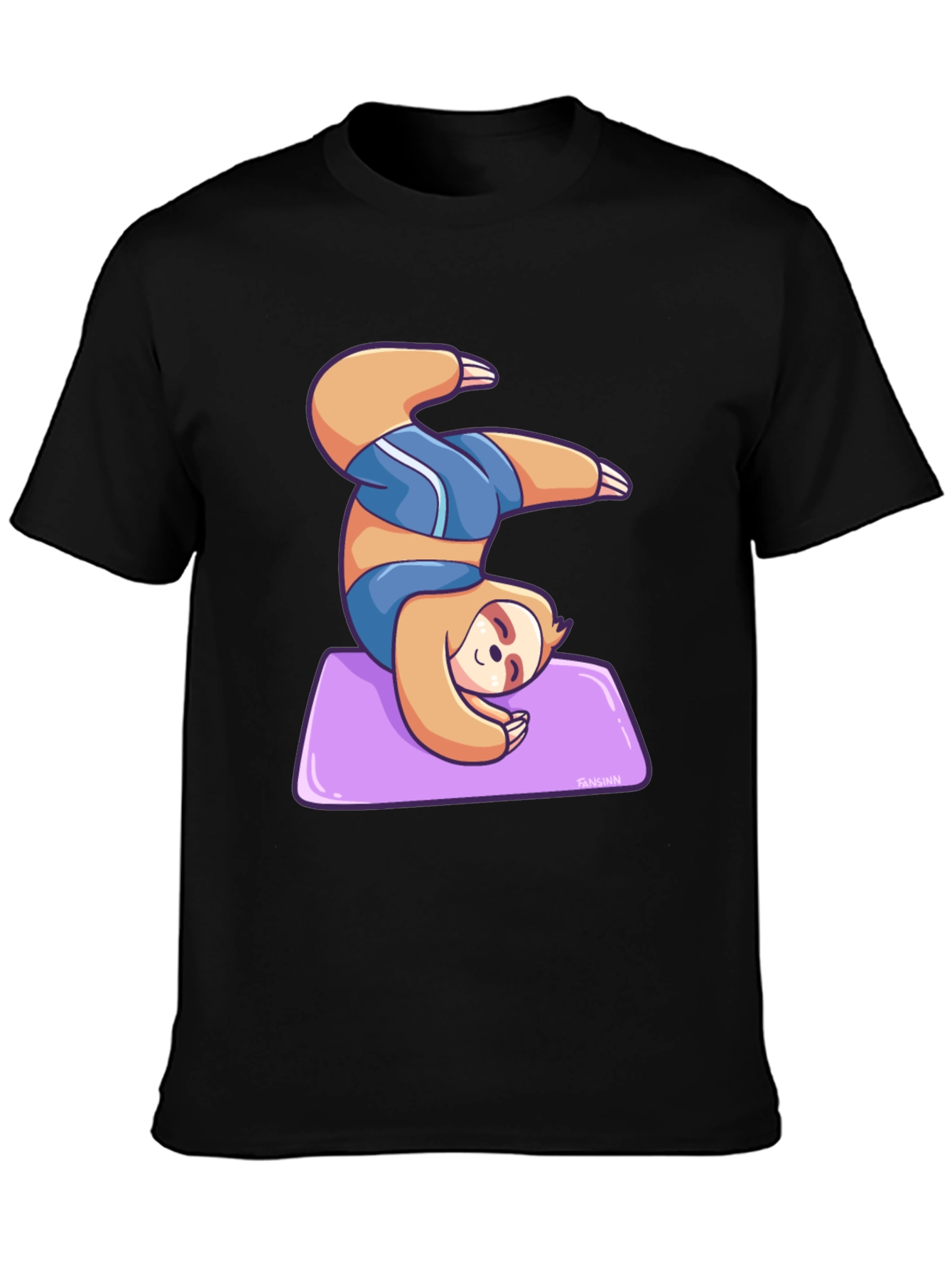 Yoga Sloth Graphic Tee - Relaxed Fit